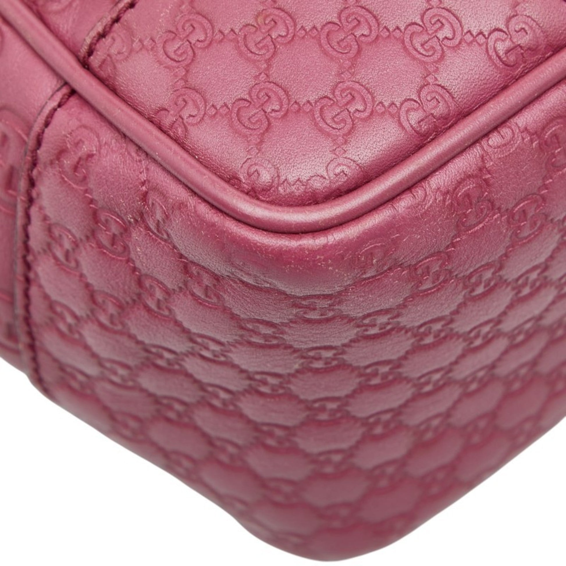 Gucci Purple Leather Handbag Shoulder Bag
