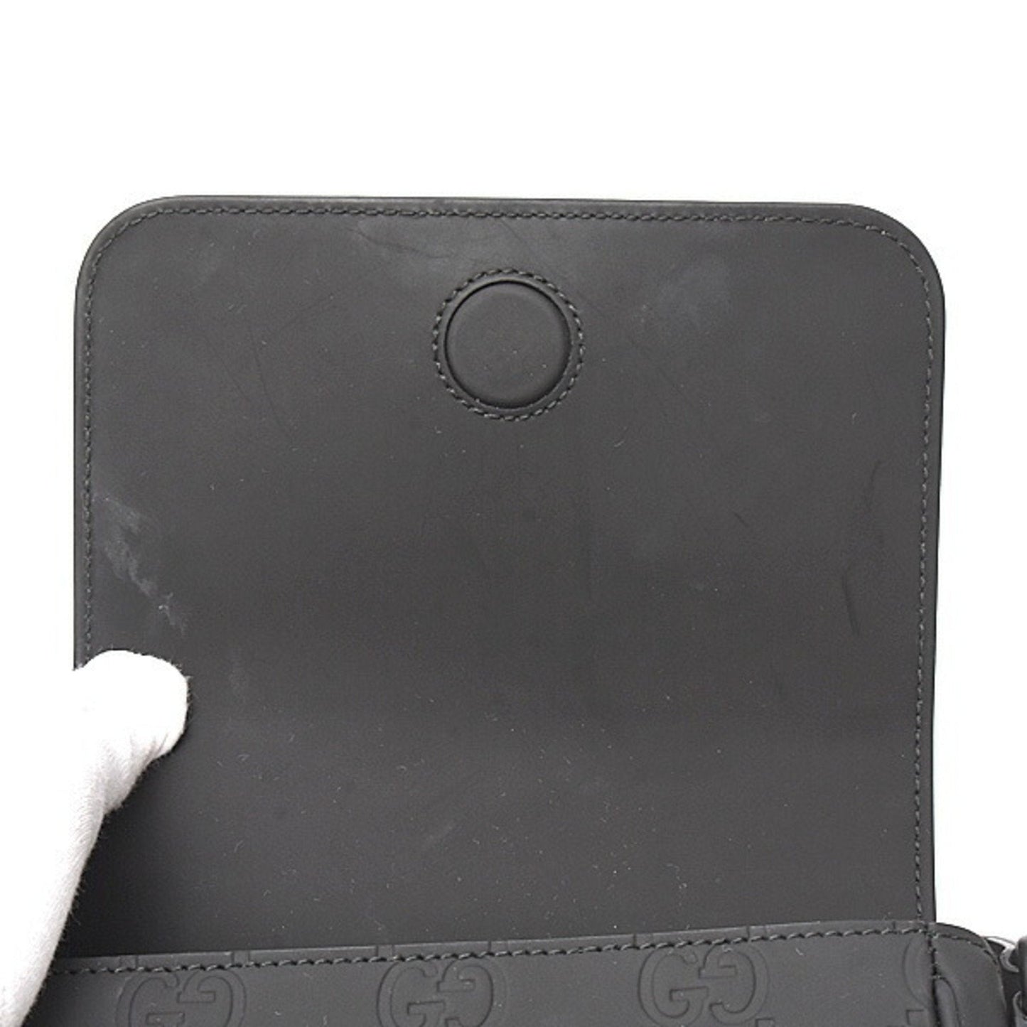 Gucci Black Rubber Shoulder Bag
