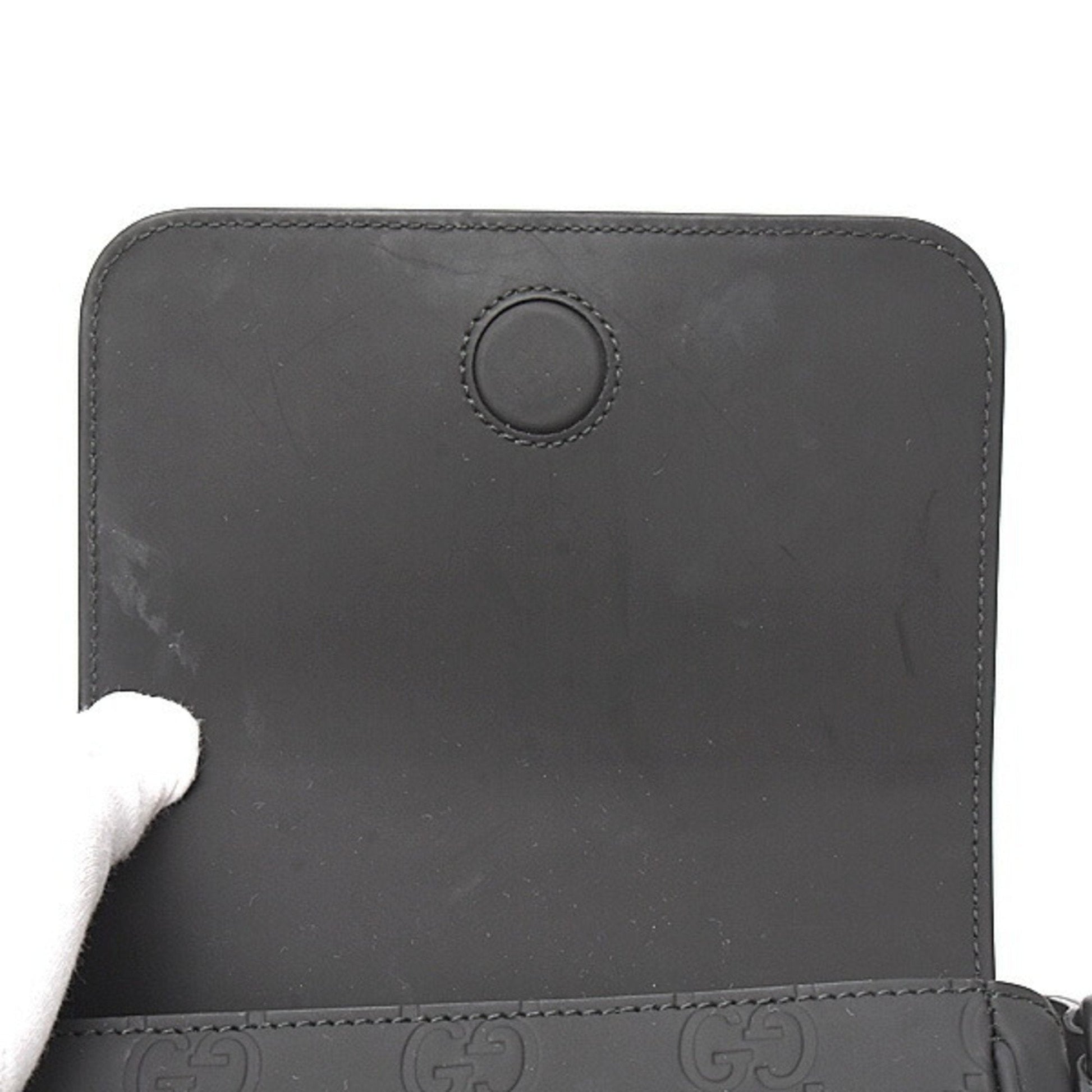 Gucci Black Rubber Shoulder Bag