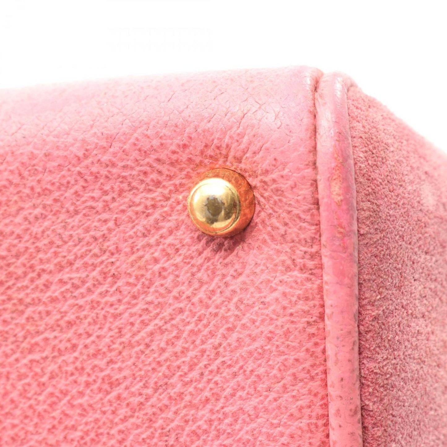 Gucci Pink Suede Leather Handbag