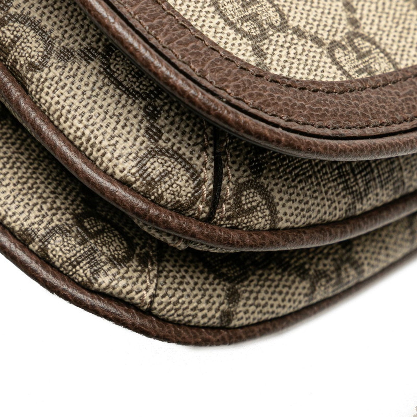 Gucci Beige Brown Pvc Leather Fanny Pack Sling Bag