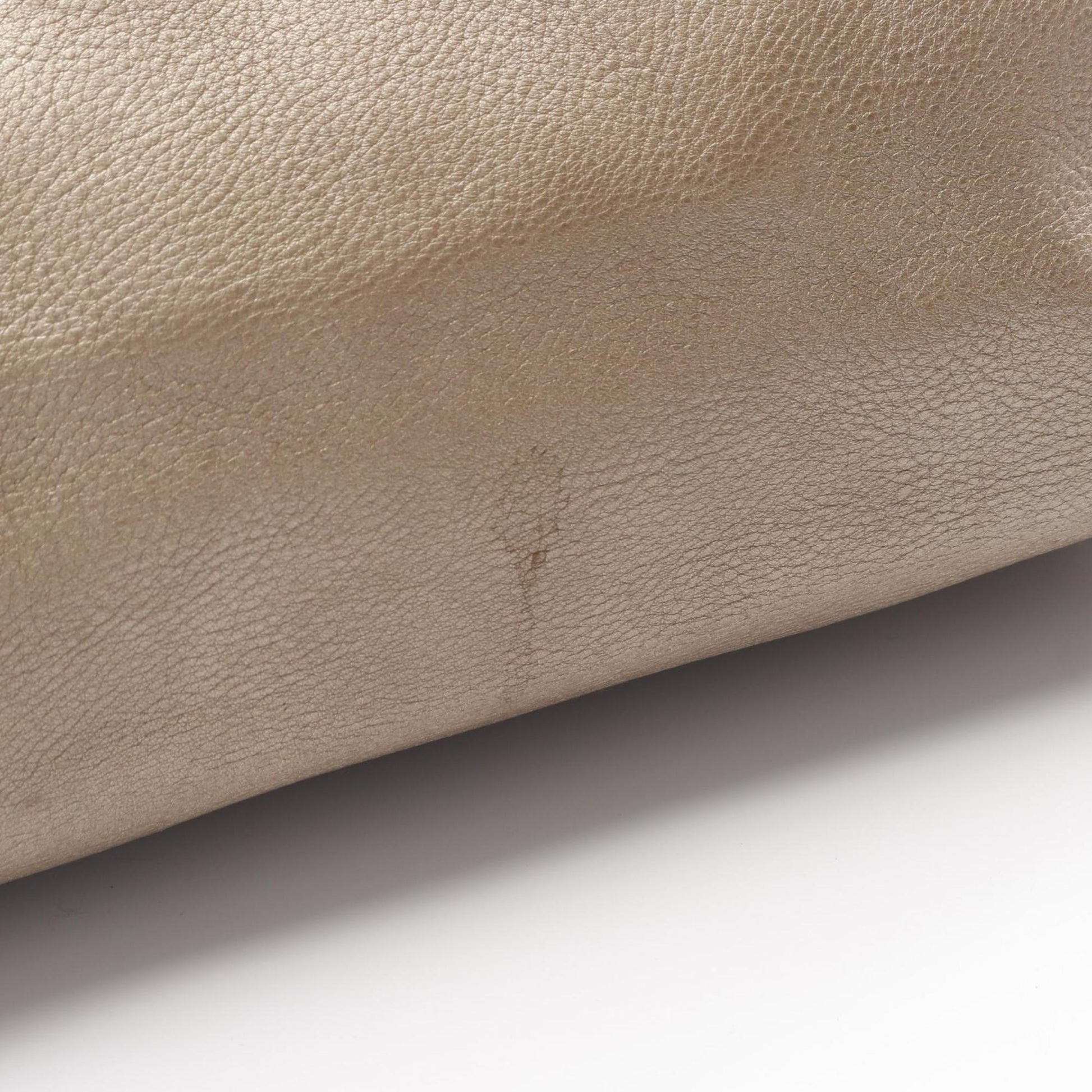 Gucci Gold Leather Tote Bag
