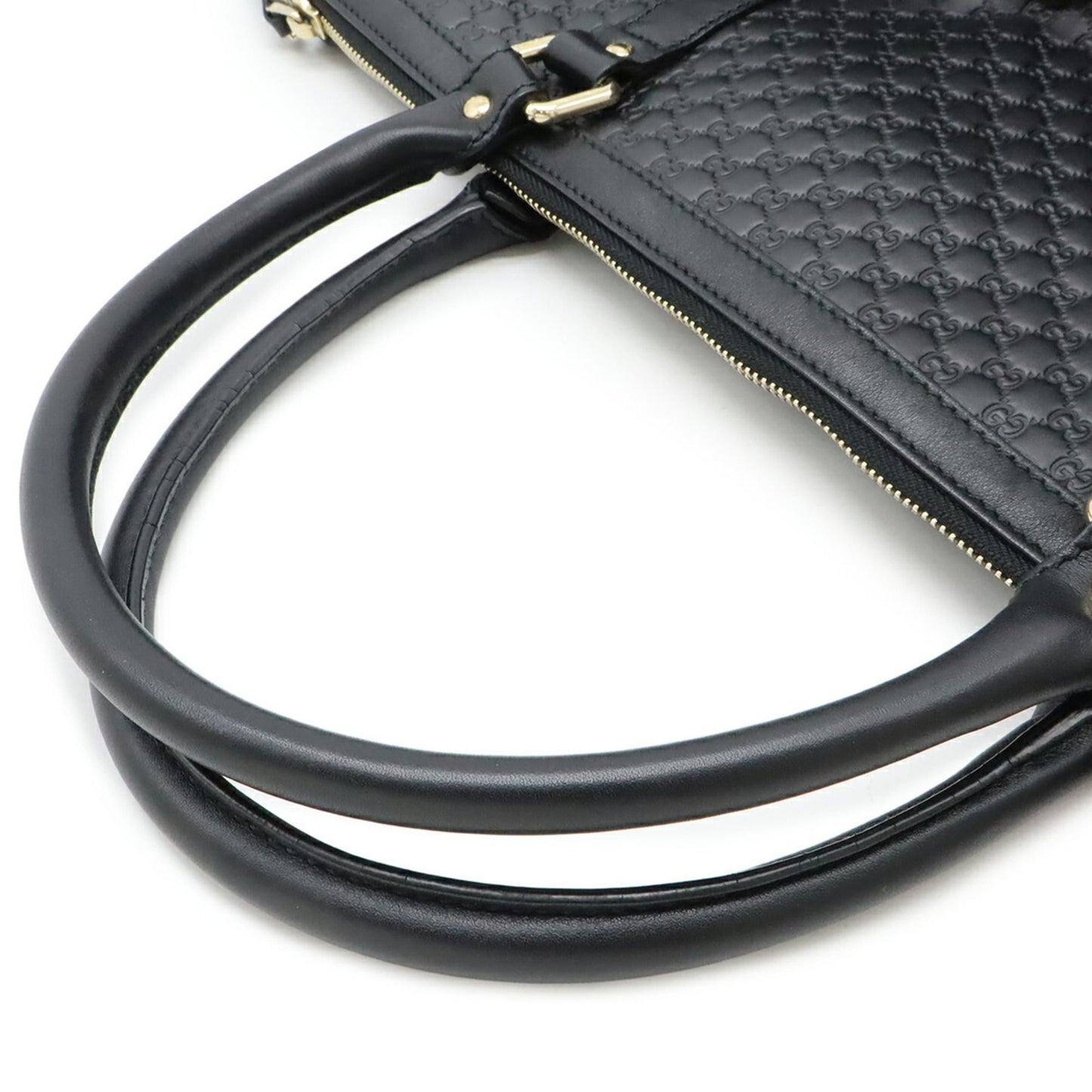 Gucci Black Micro Gg Leather Shoulder Bag Tote Bag