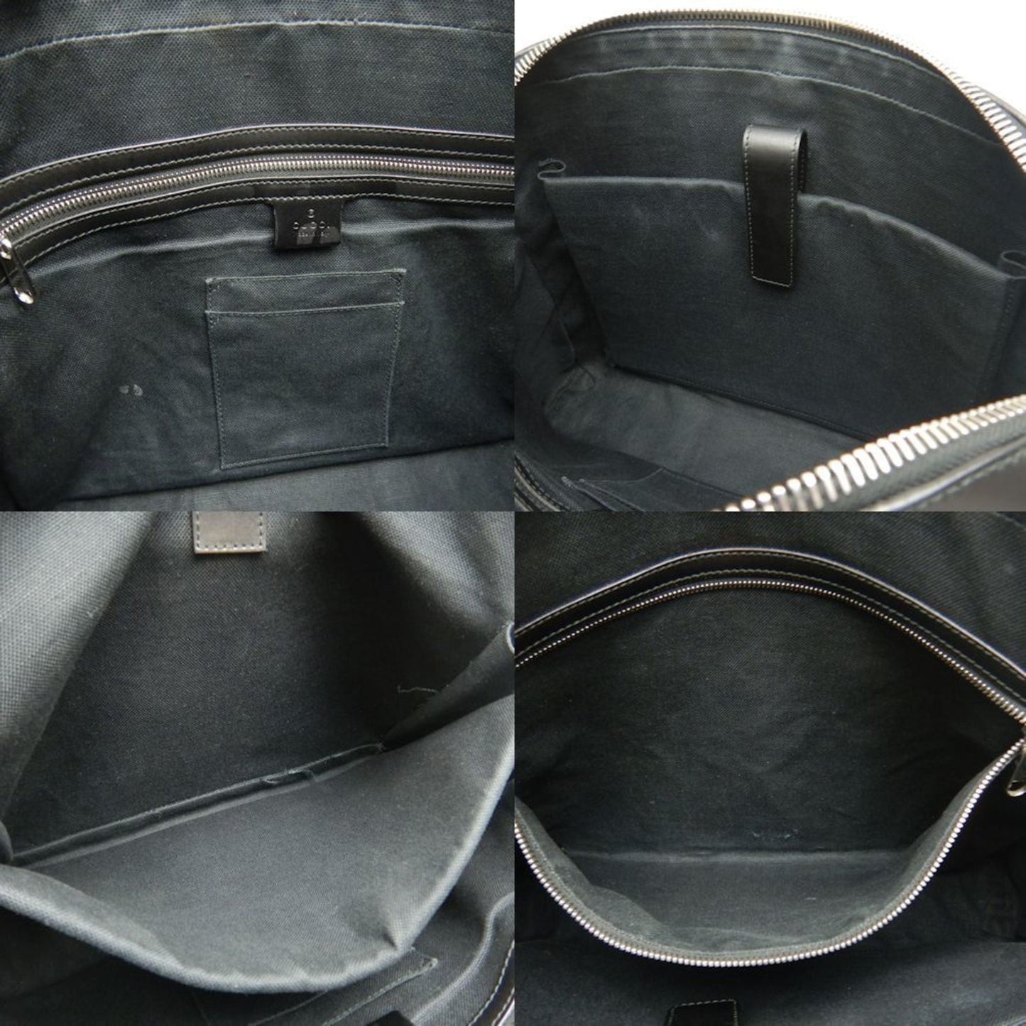 Gucci Black Gg Supreme Canvas Briefcase