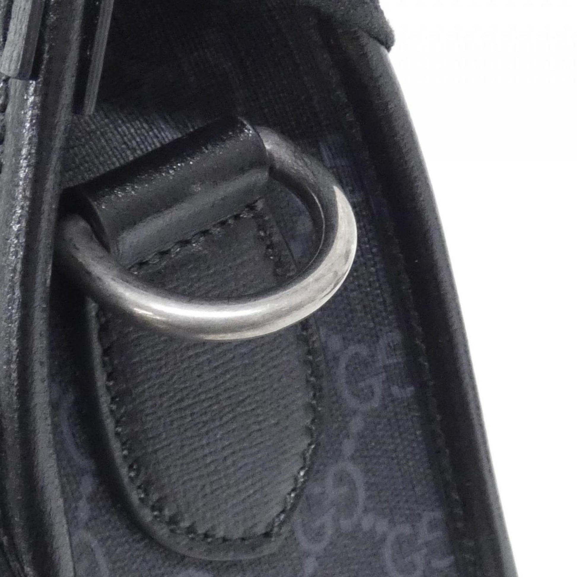 Gucci Black Gg Supreme Canvas Shoulder Bag