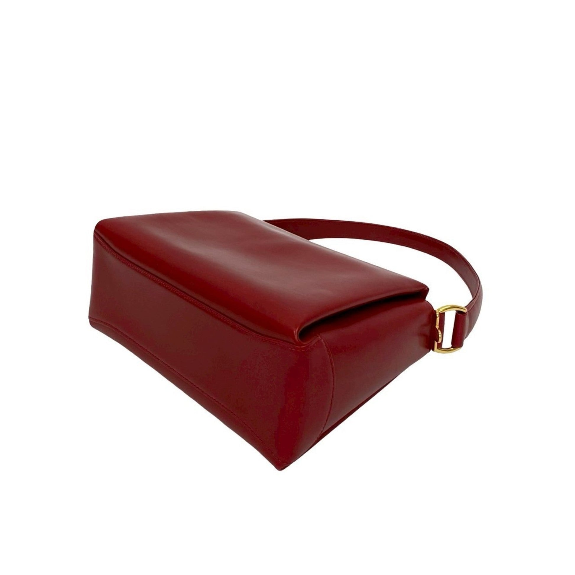 Gucci Red Color Leather Handbag Shoulder Bag