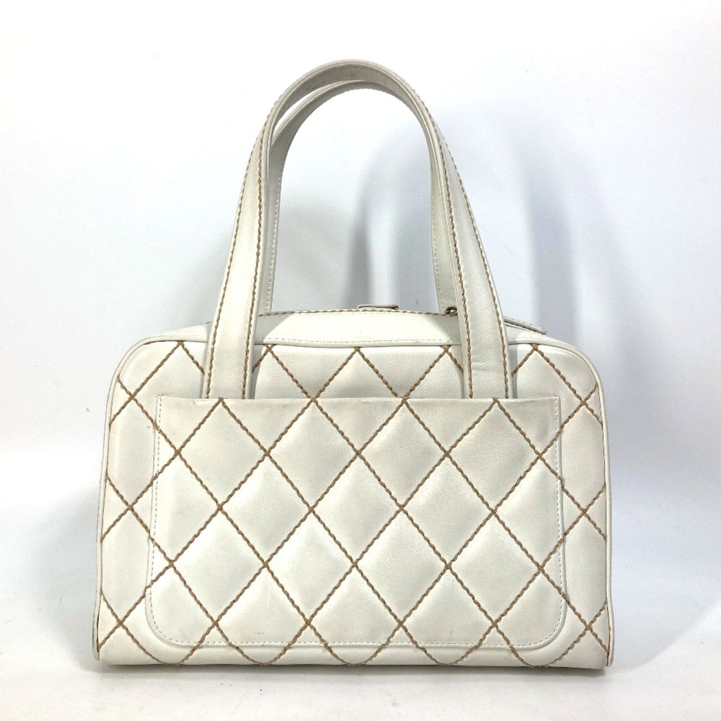 Chanel CC Mark bag   Mini Duffle Bag Shoulder Bag Hand Bag White