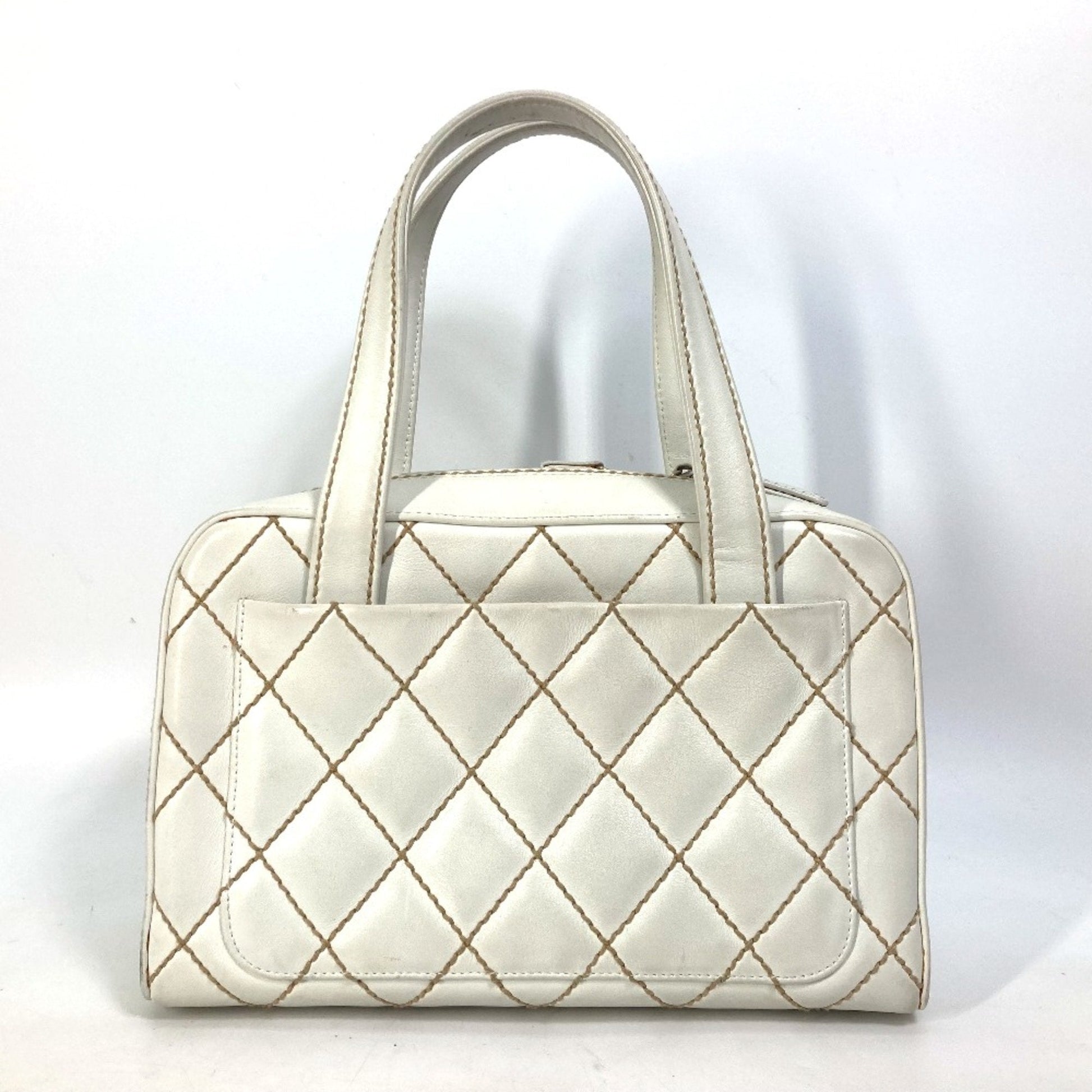 Chanel CC Mark bag   Mini Duffle Bag Shoulder Bag Hand Bag White