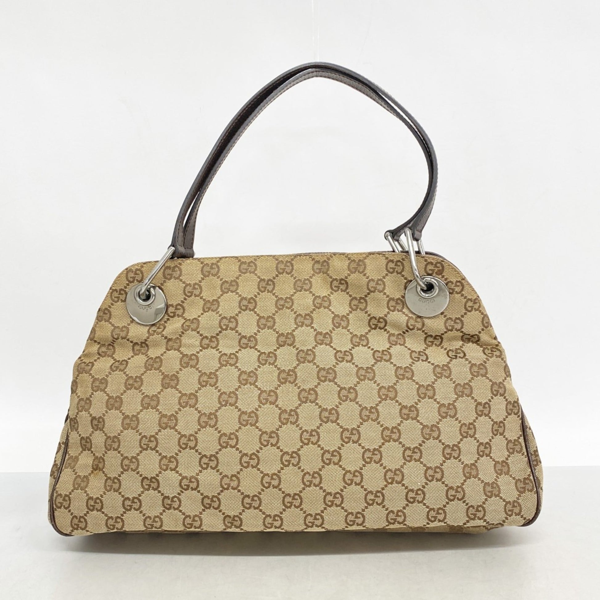 Gucci Brown Canvas Tote Bag
