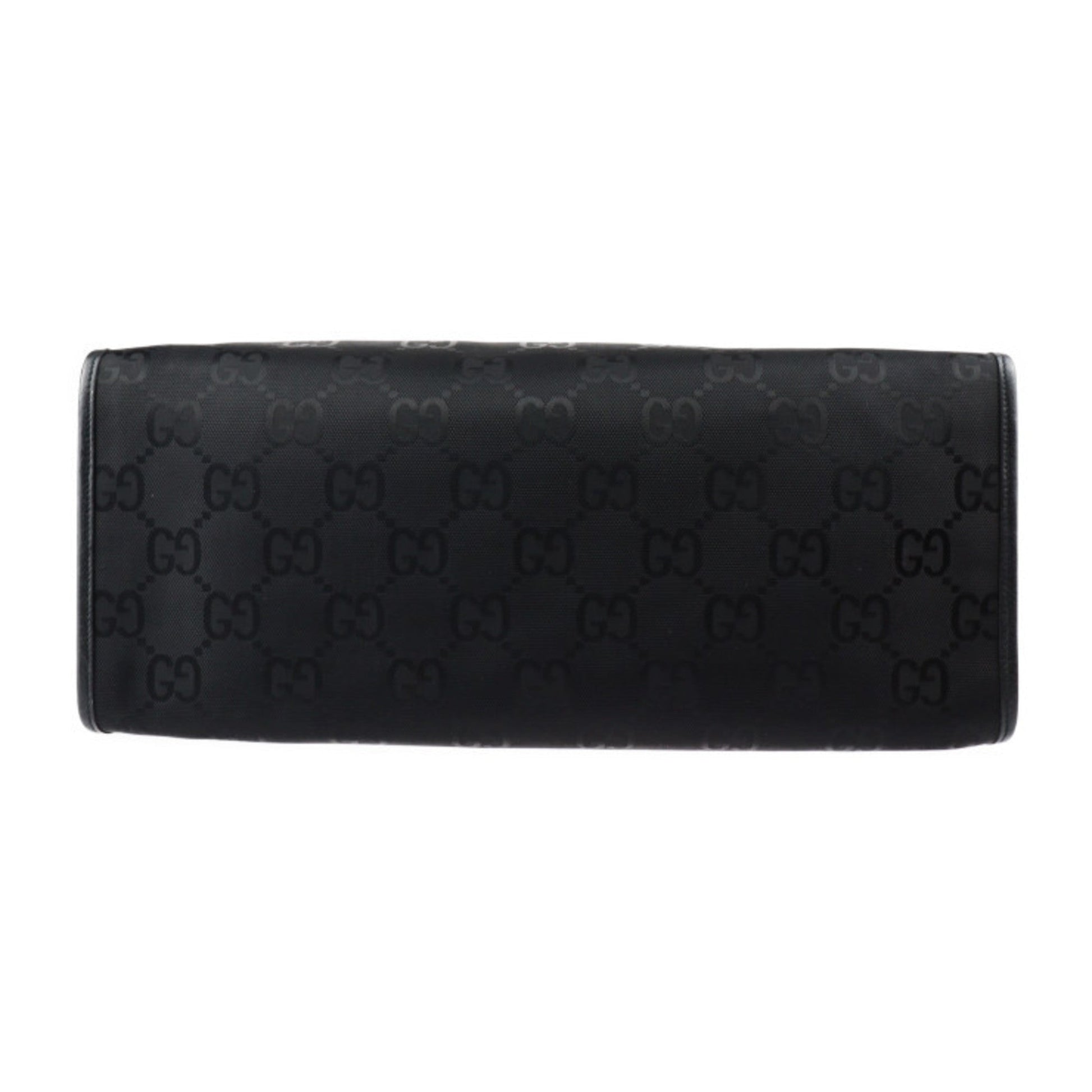 Gucci Black Nylon Leather Handbag Shoulder Bag