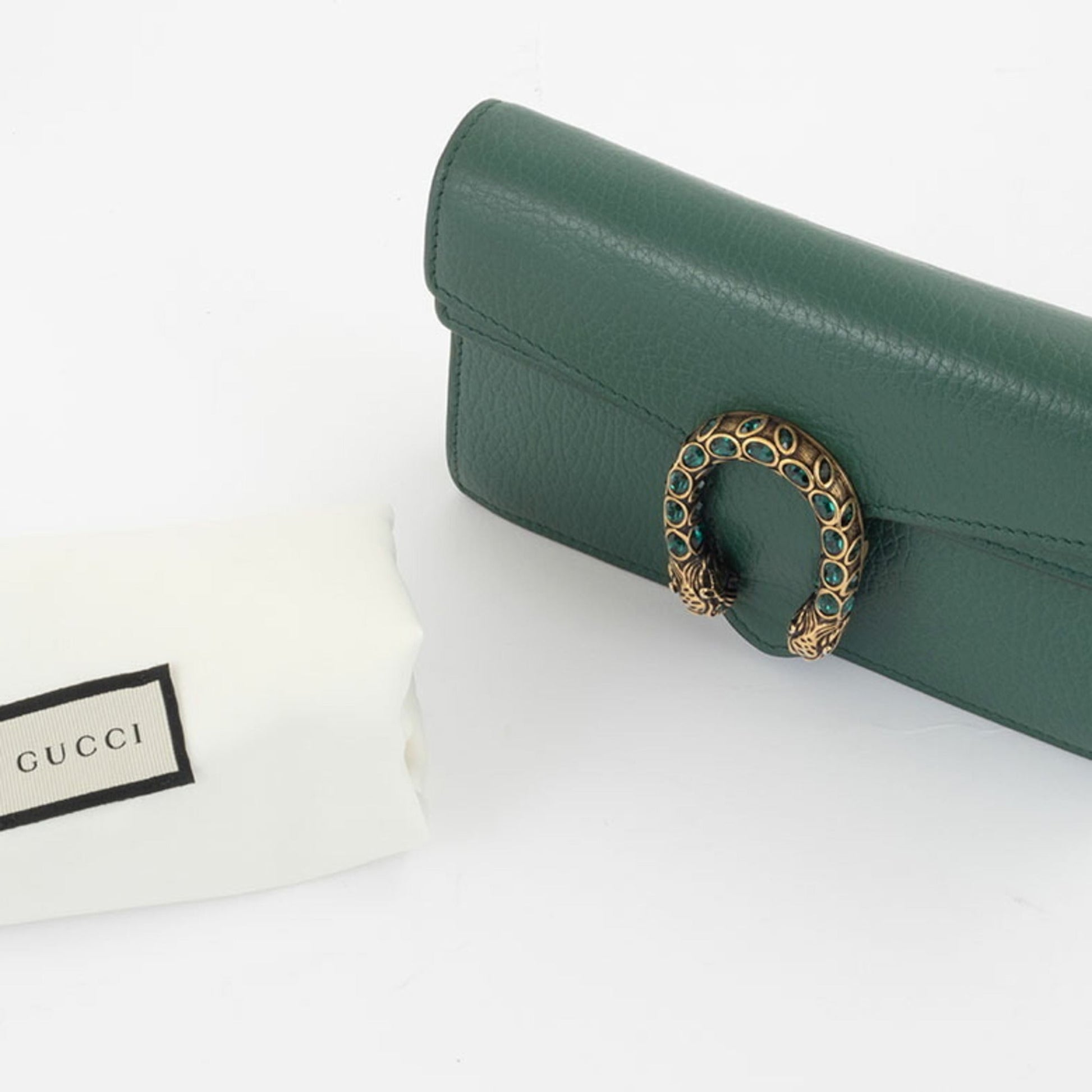 Gucci Green Leather Shoulder Bag