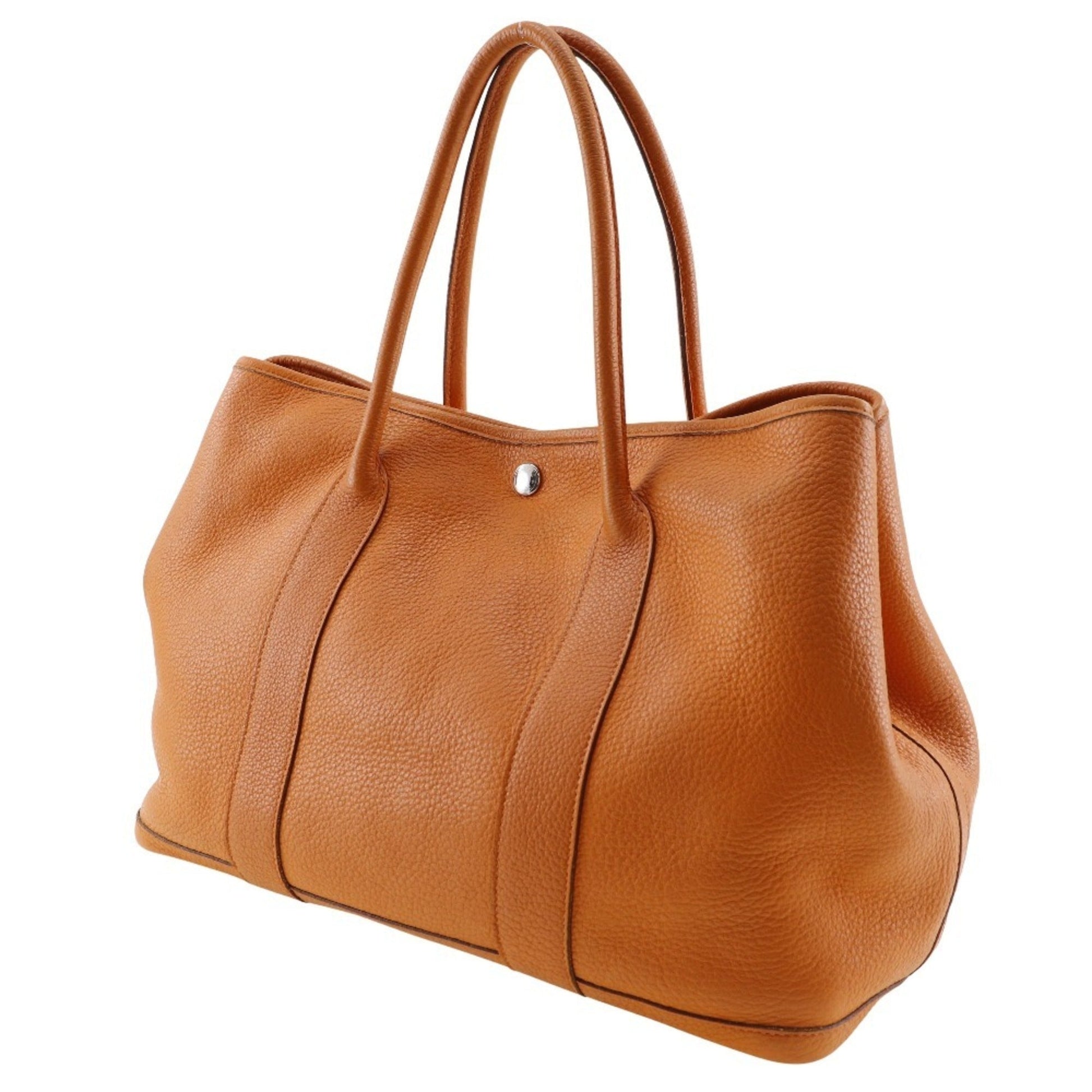 Hermes Fjord Tote Bag Leather Orange