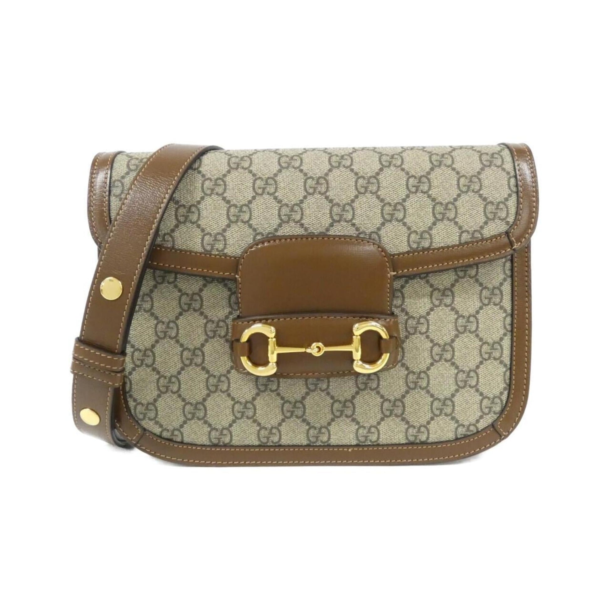 Gucci Beige Brown Gg Supreme Shoulder Bag