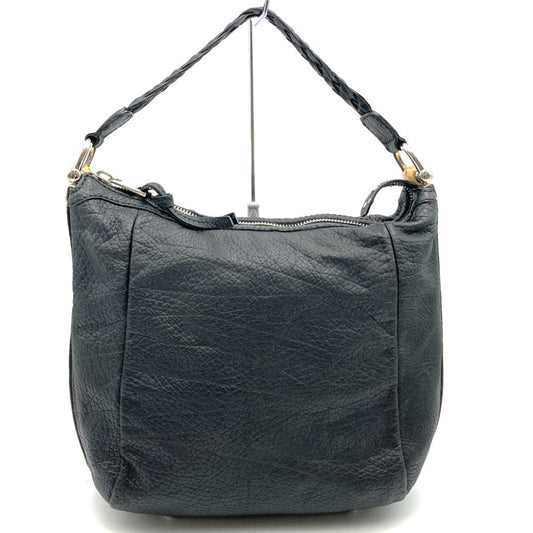 Gucci Black Bamboo Leather Handbag Shoulder Bag