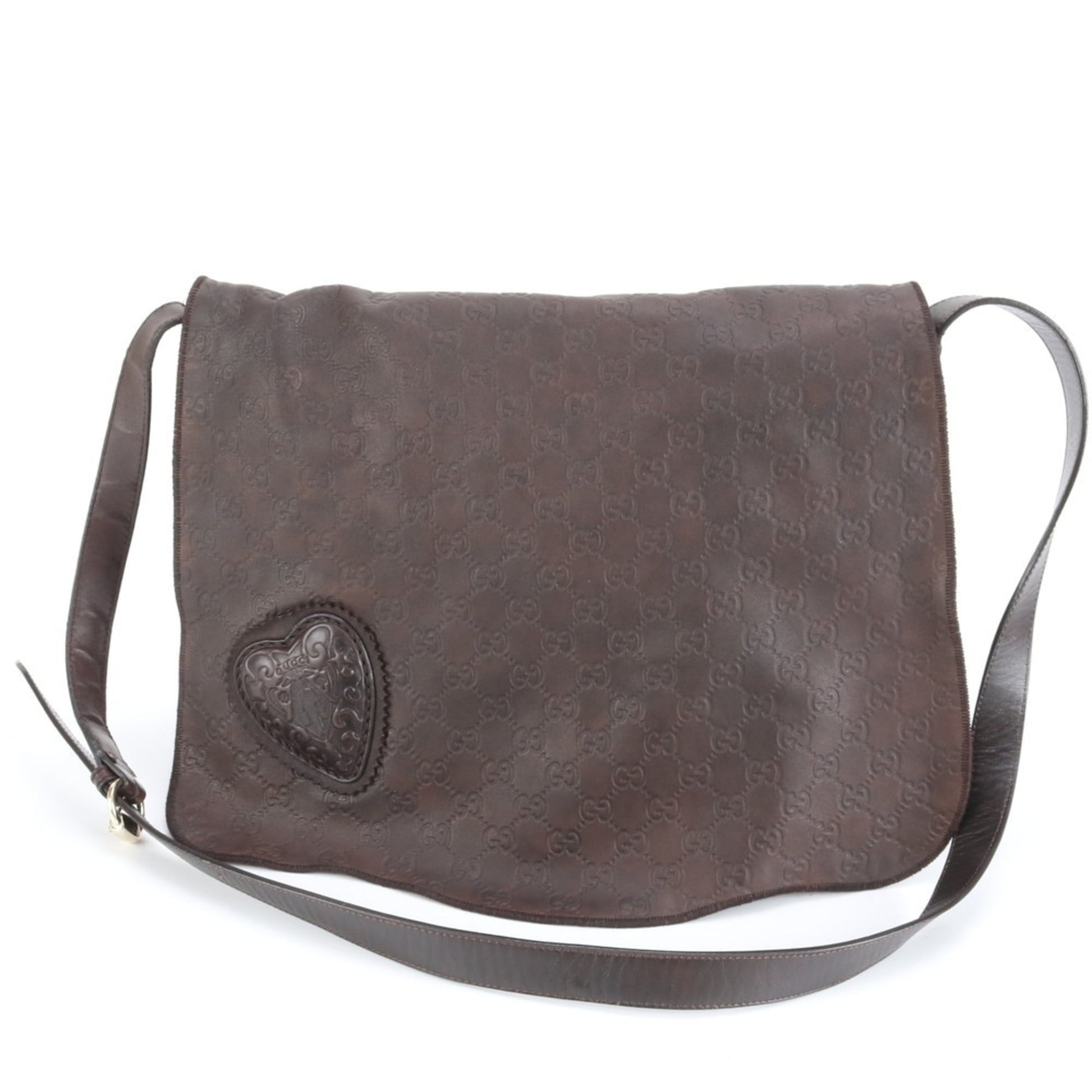 Gucci Brown Leather Shoulder Bag