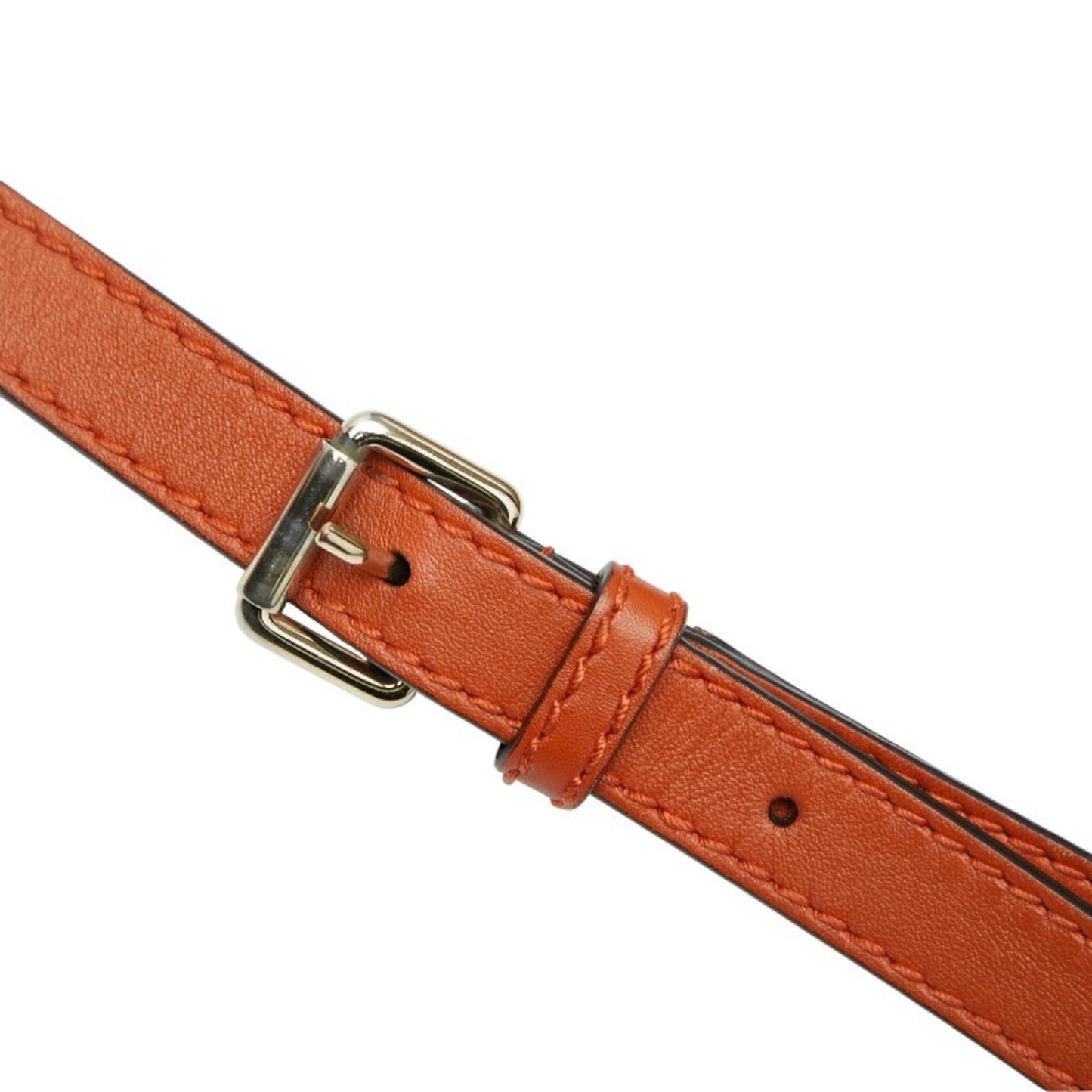 Gucci Beige Orange Canvas Leather Handbag Shoulder Bag