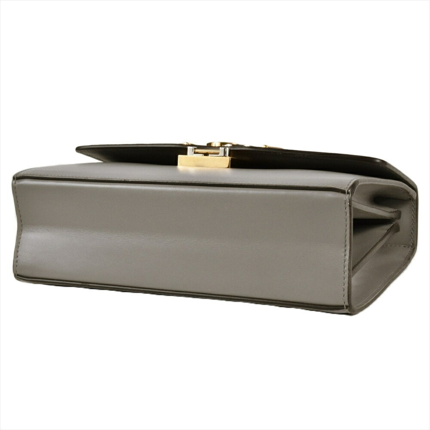 Gucci Gray Leather Shoulder Bag