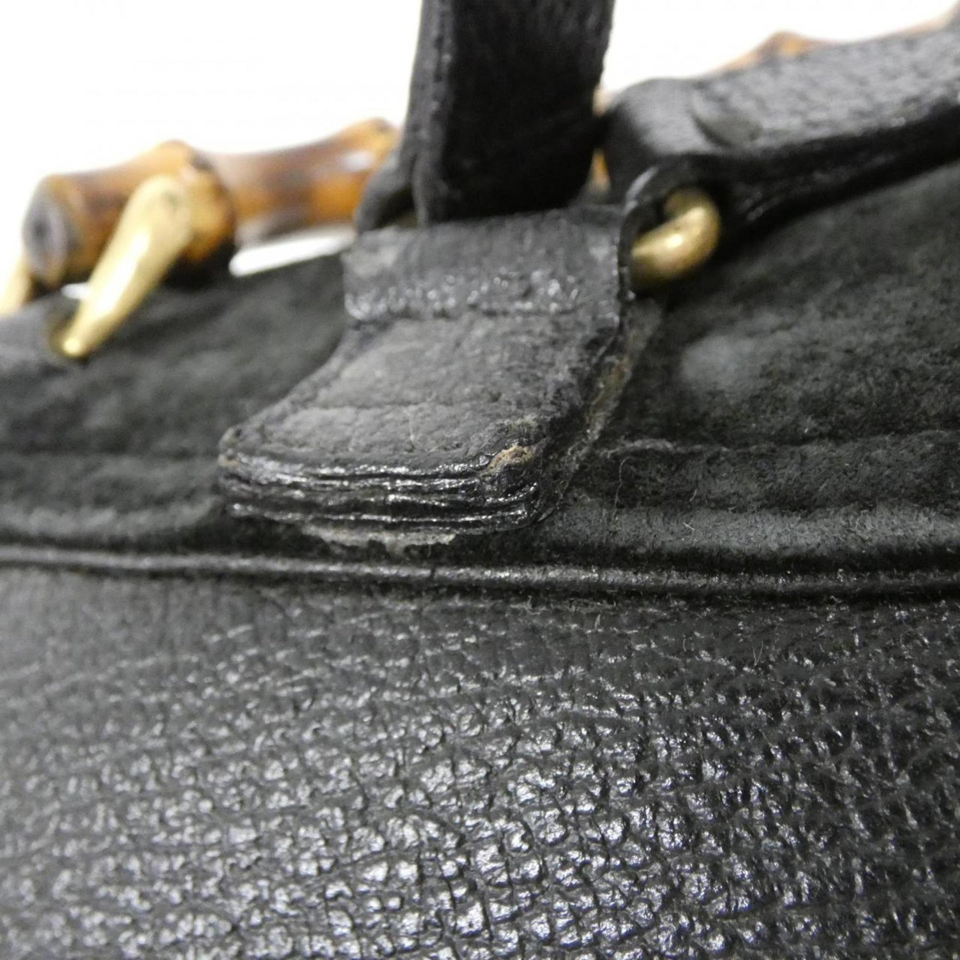 Gucci Black Suede Leather Backpack