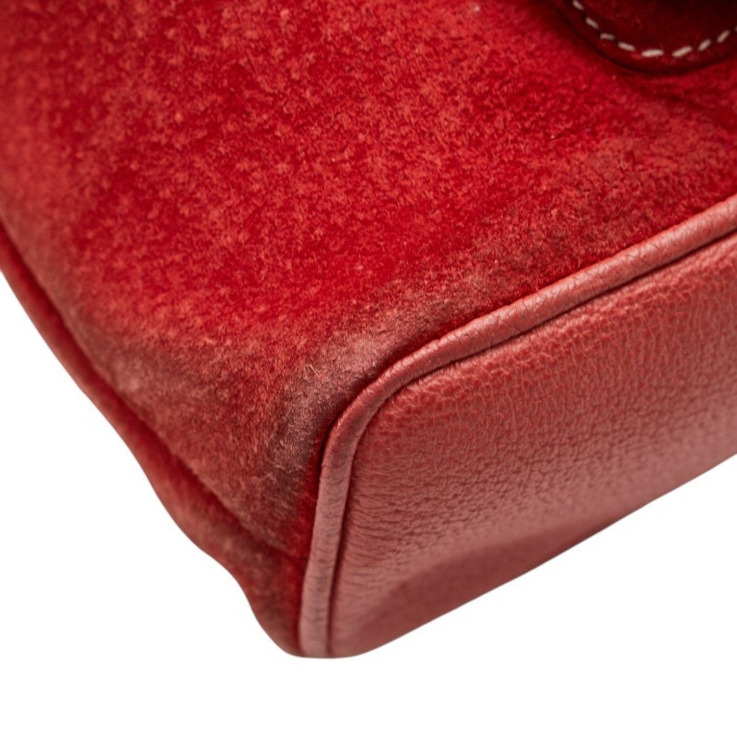 Gucci Bamboo Red Color Suede Leather Backpack