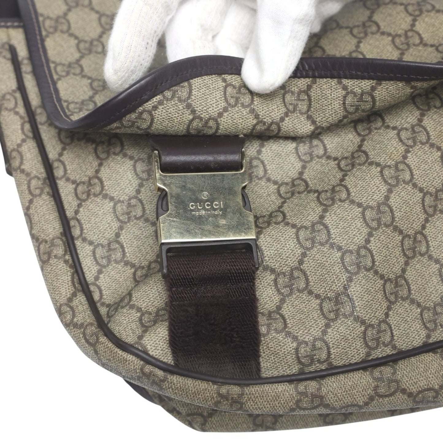 Gucci Brown Gg Plus Shoulder Bag