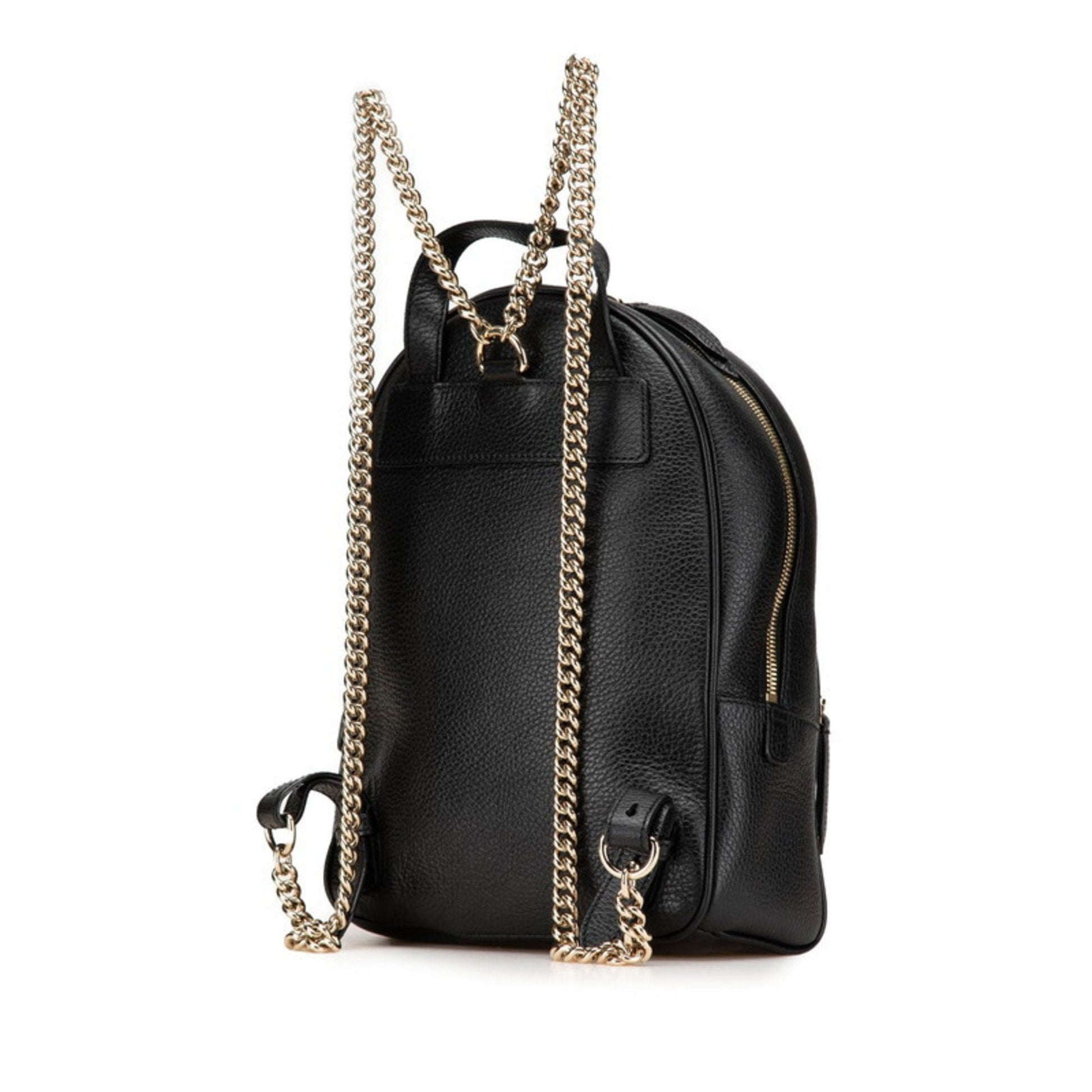 Gucci Black Leather Backpack