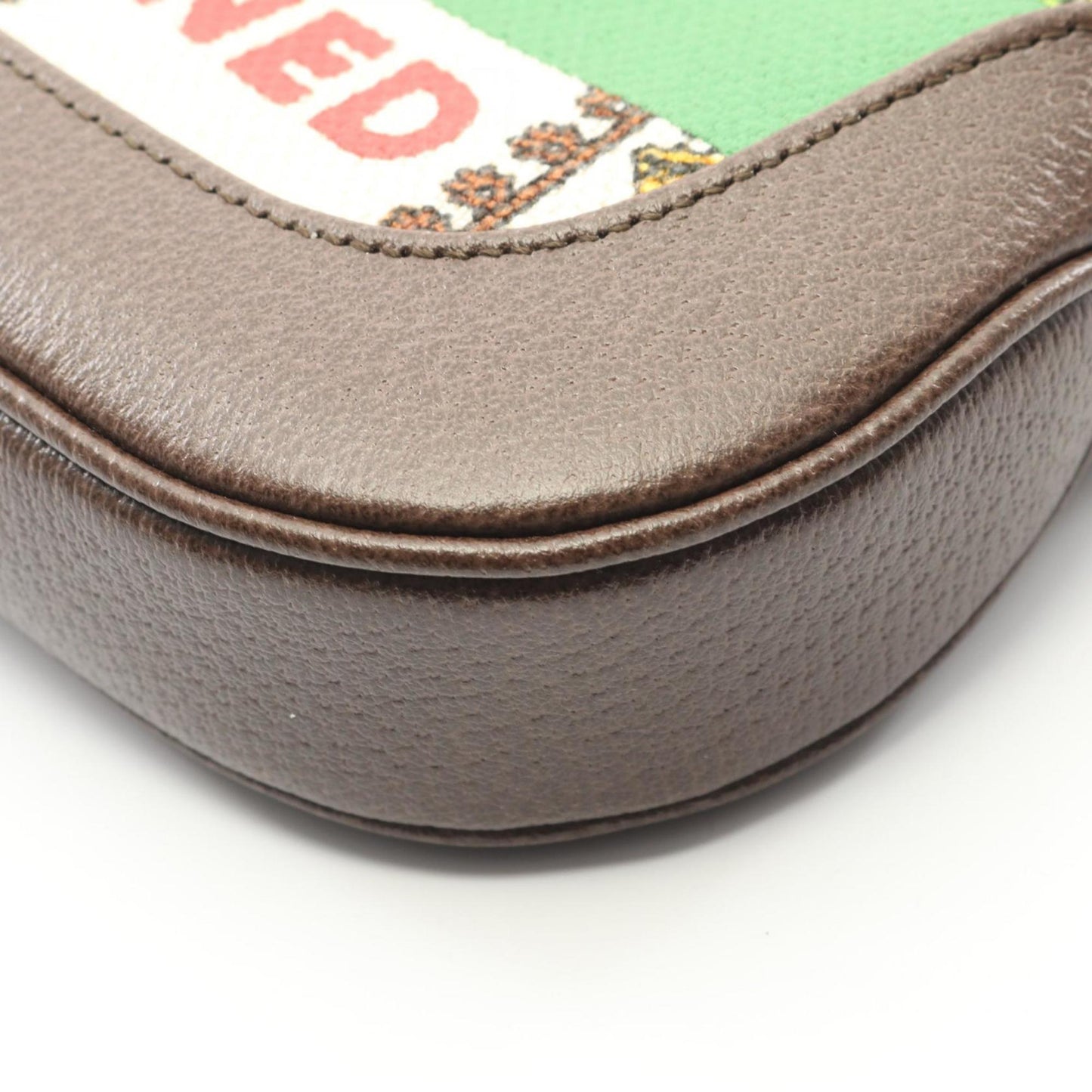 Gucci Beige Brown Multi-Color Canvas Leather Shoulder Bag