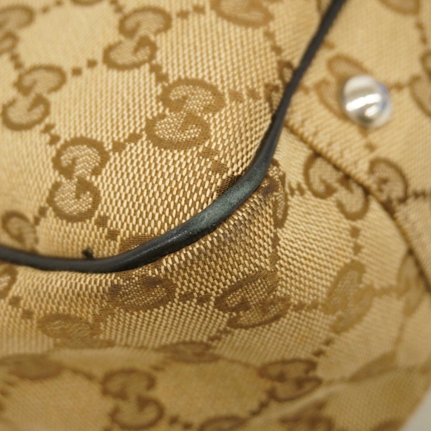 Gucci Black Brown Canvas Tote Bag