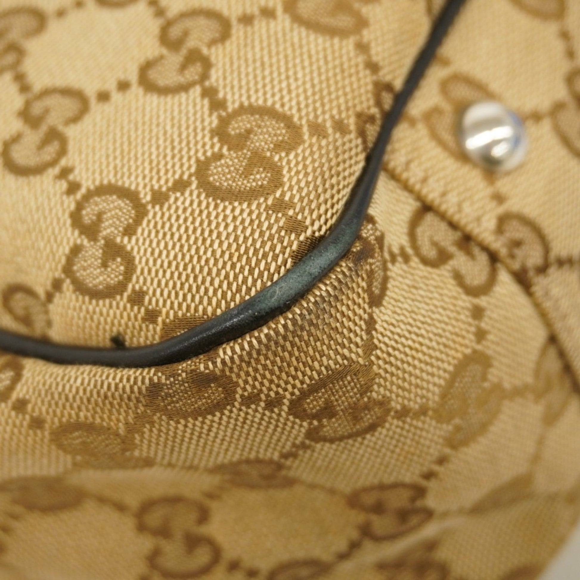 Gucci Black Brown Canvas Tote Bag