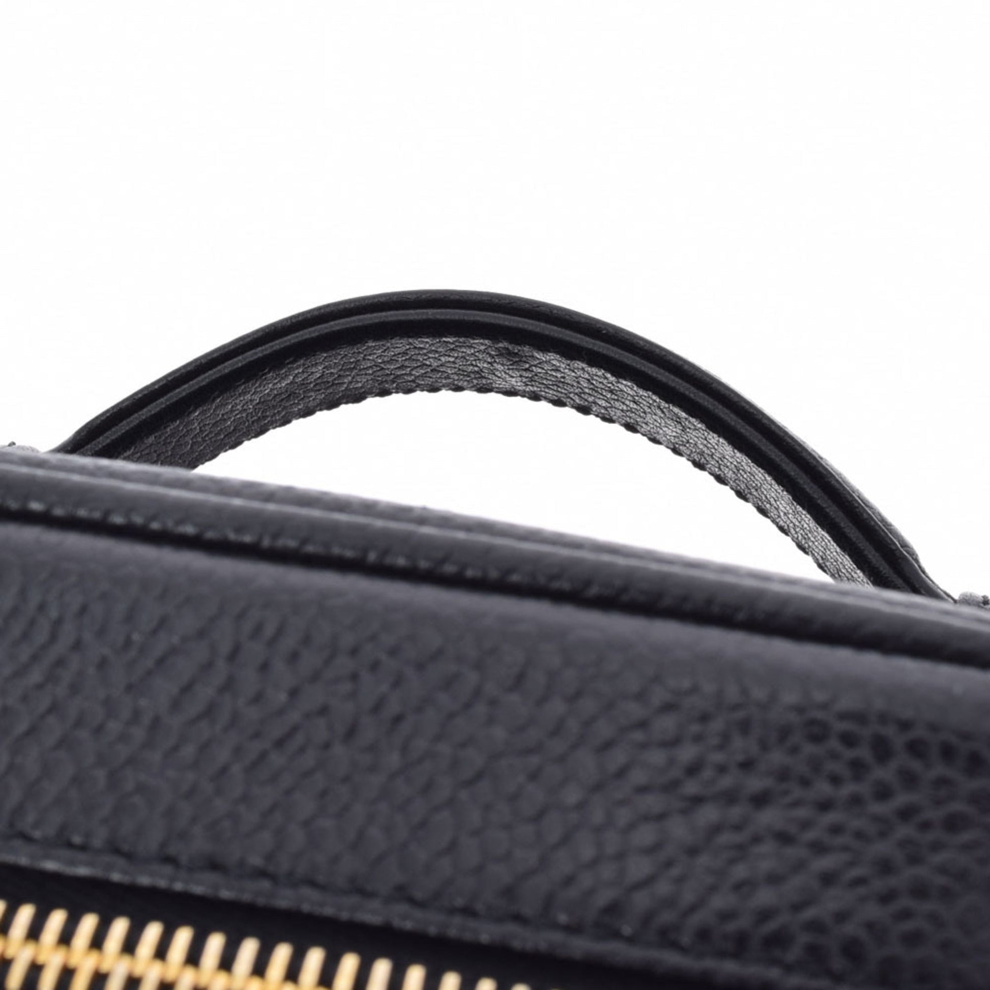 Chanel Vanity Black Ladies Caviar Skin Handbag