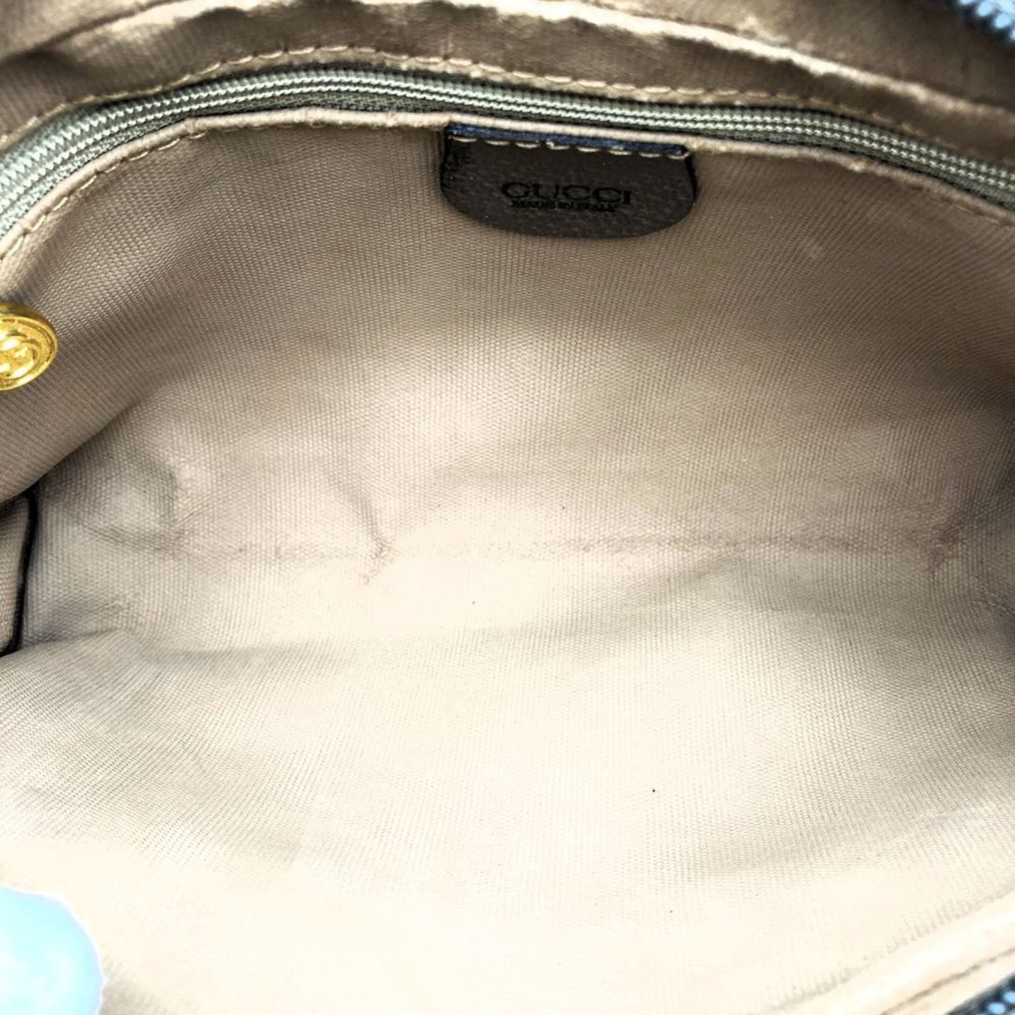 Gucci Brown Gg Supreme Pvc Pouch