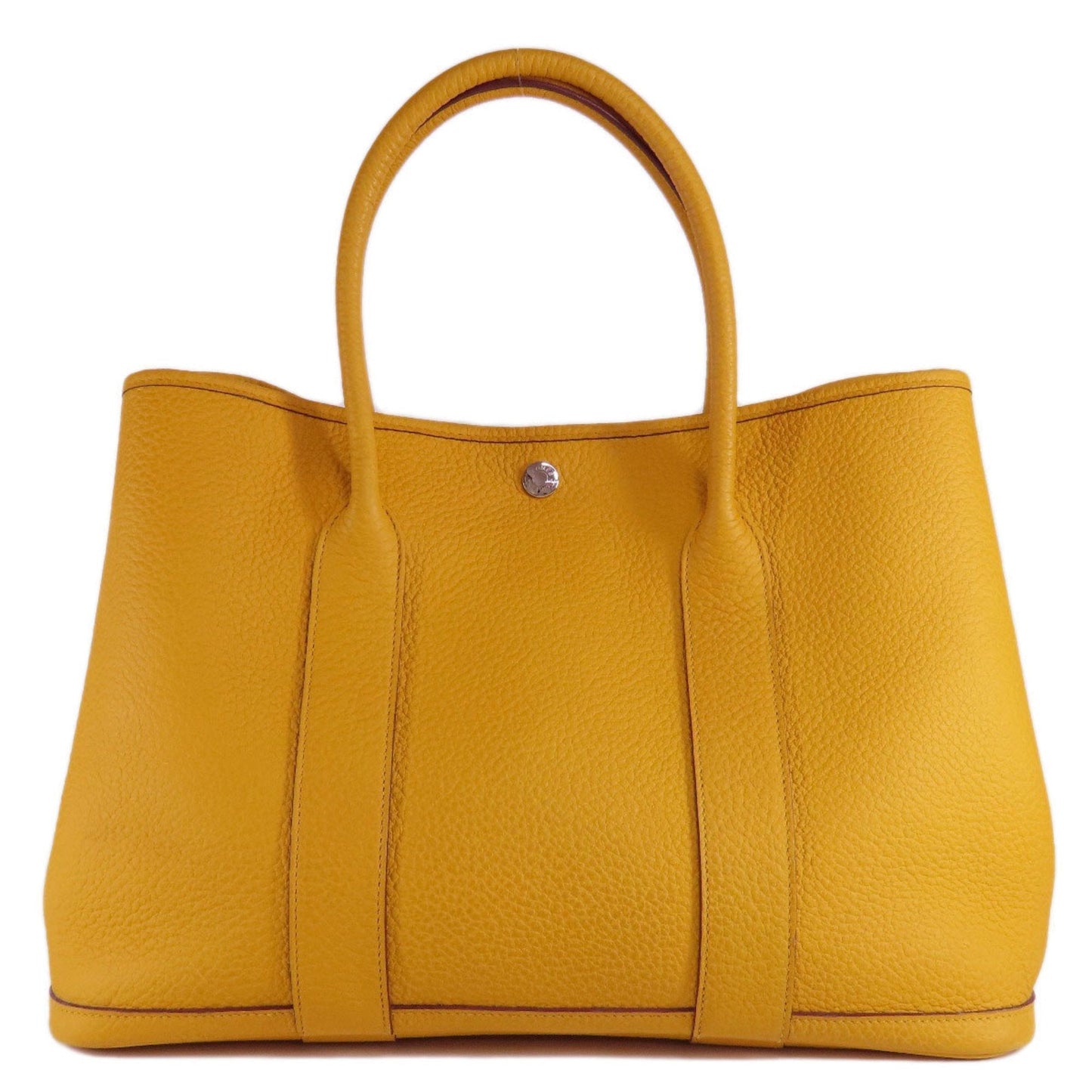 Hermes Country Tote Bag Leather Yellow