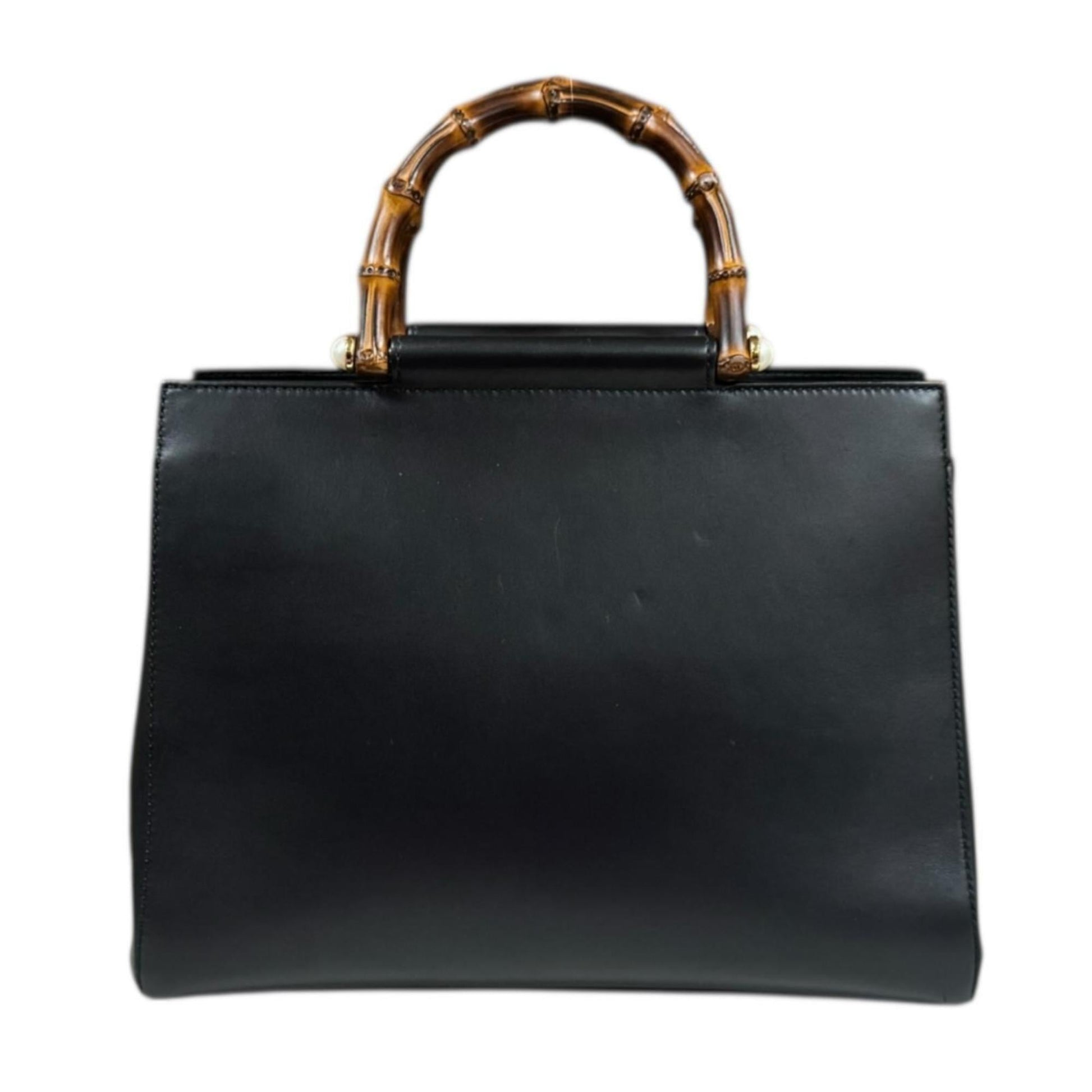 Gucci Black Bamboo Shoulder Bag