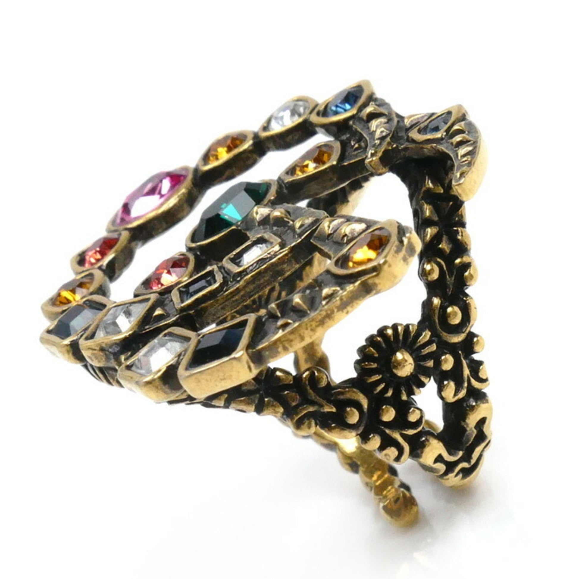 Gucci Gold Multi-Color Band Ring