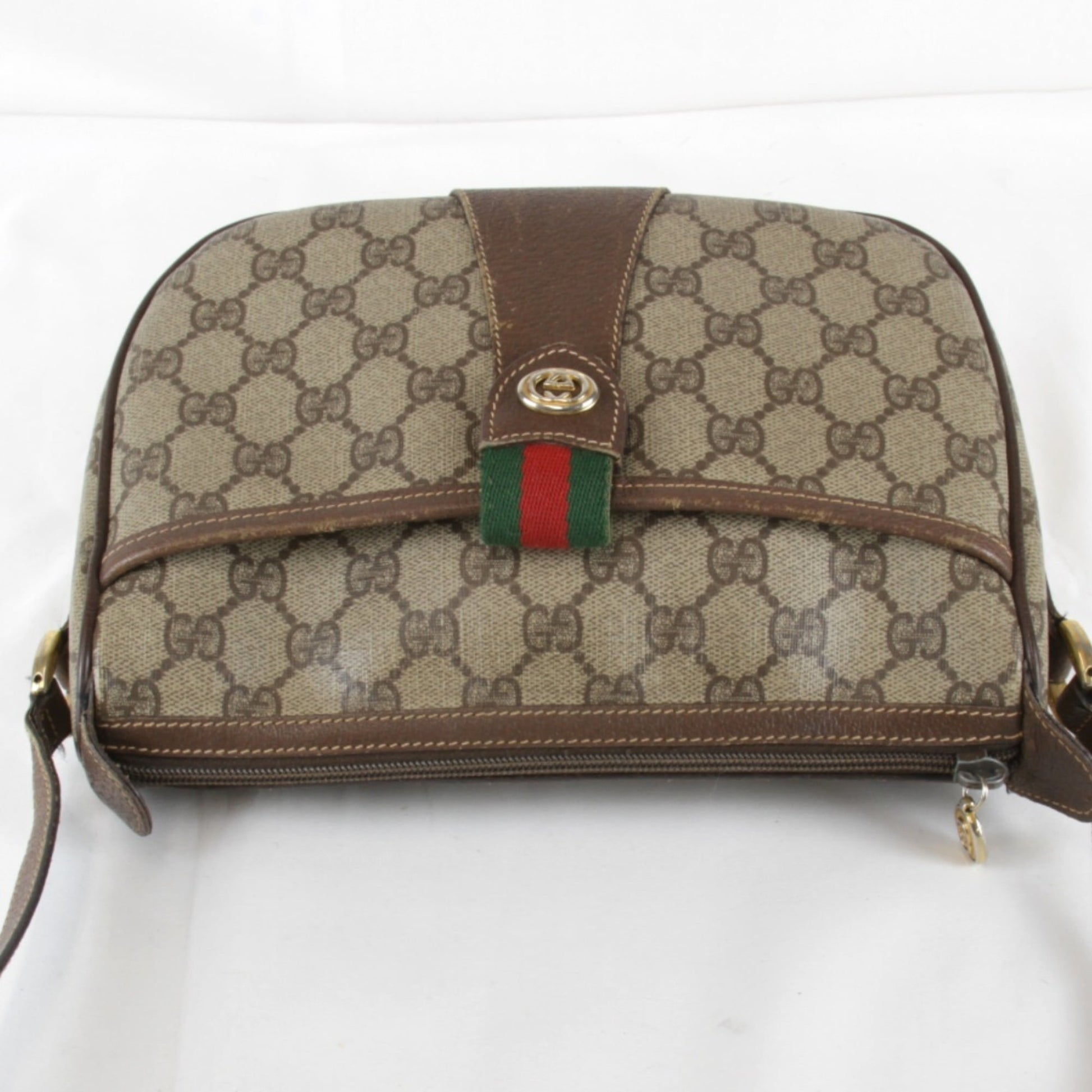 Gucci Brown Gg Supreme Shoulder Bag