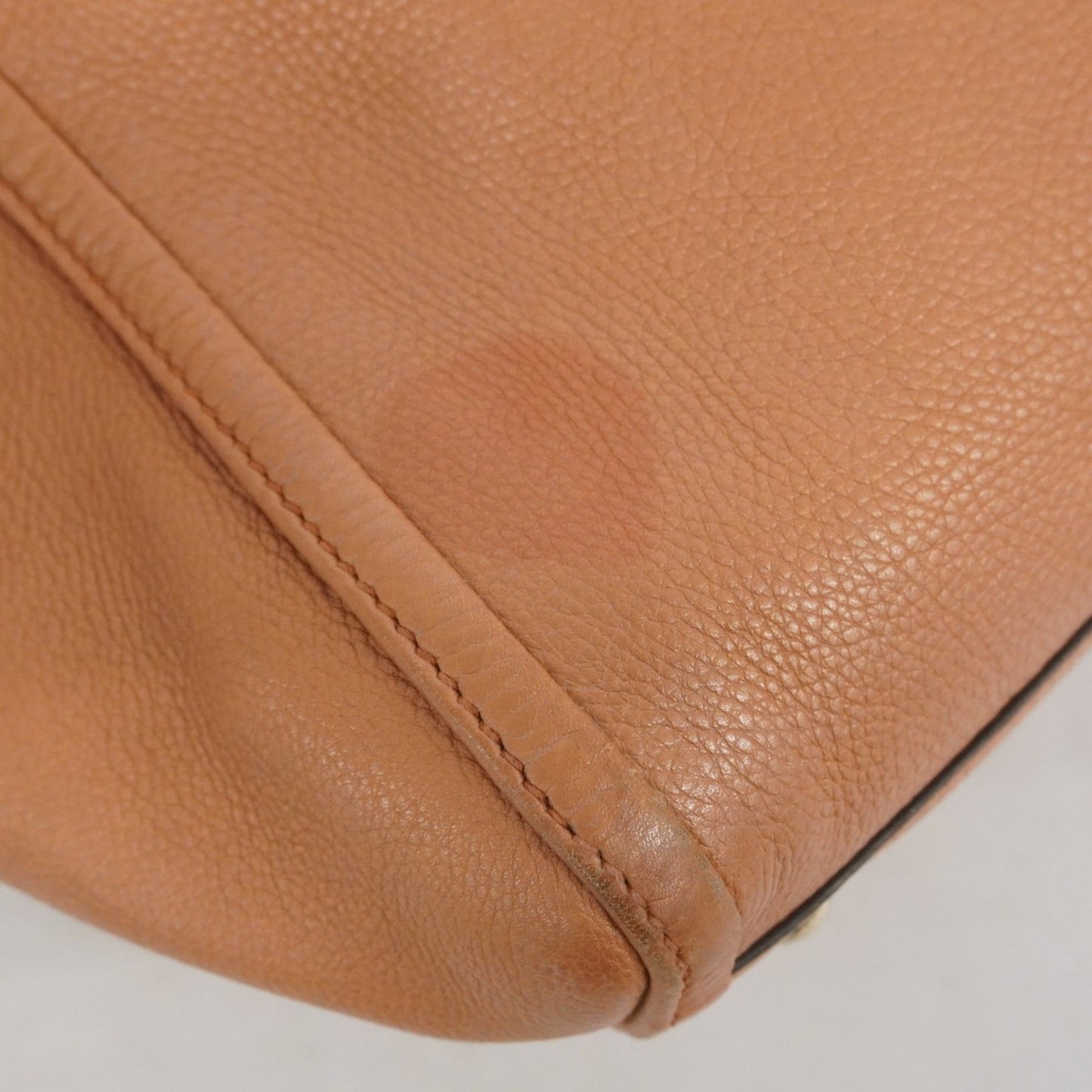 Gucci Orange Leather Tote Bag