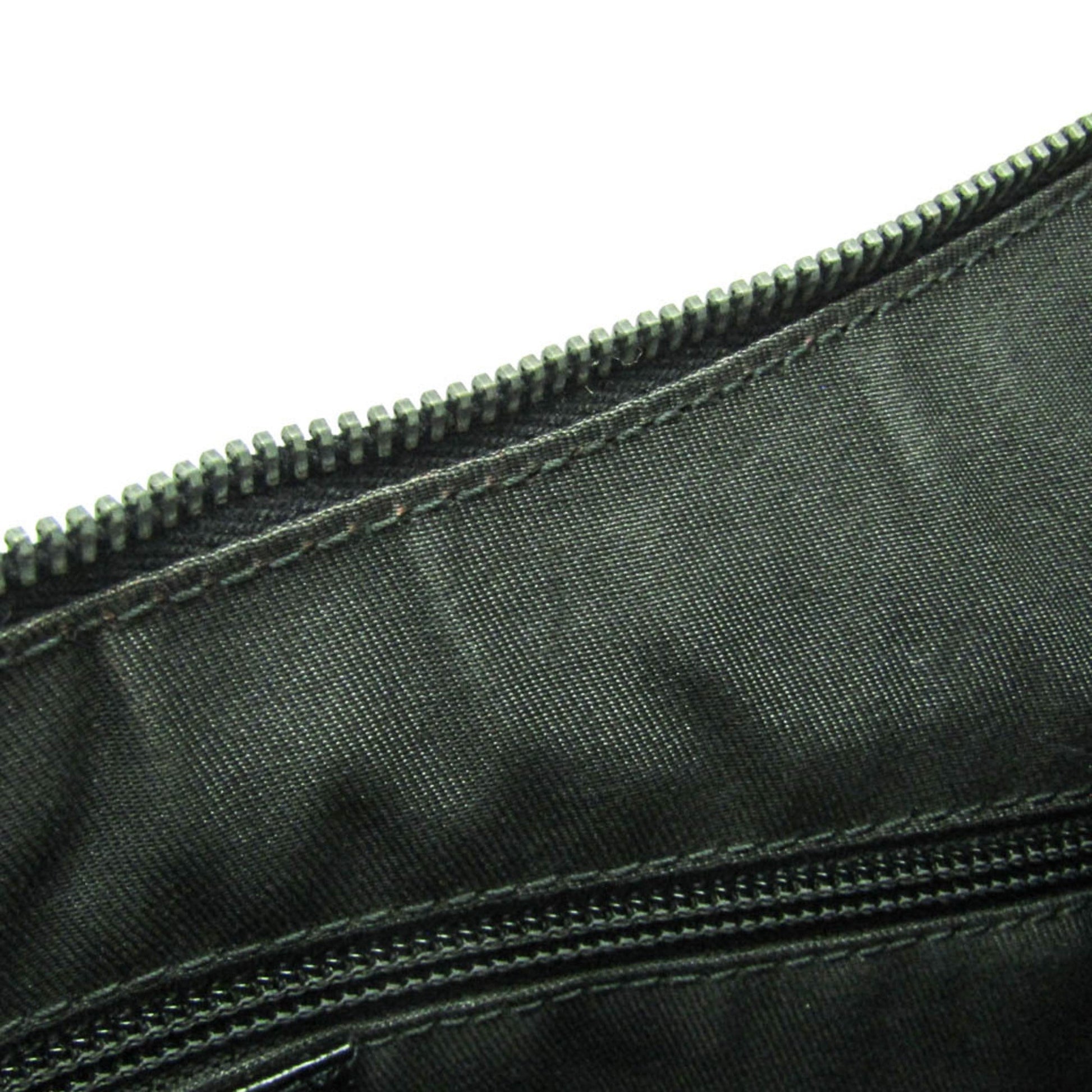 Gucci Gg Canvas Black Gg Canvas Leather Shoulder Bag