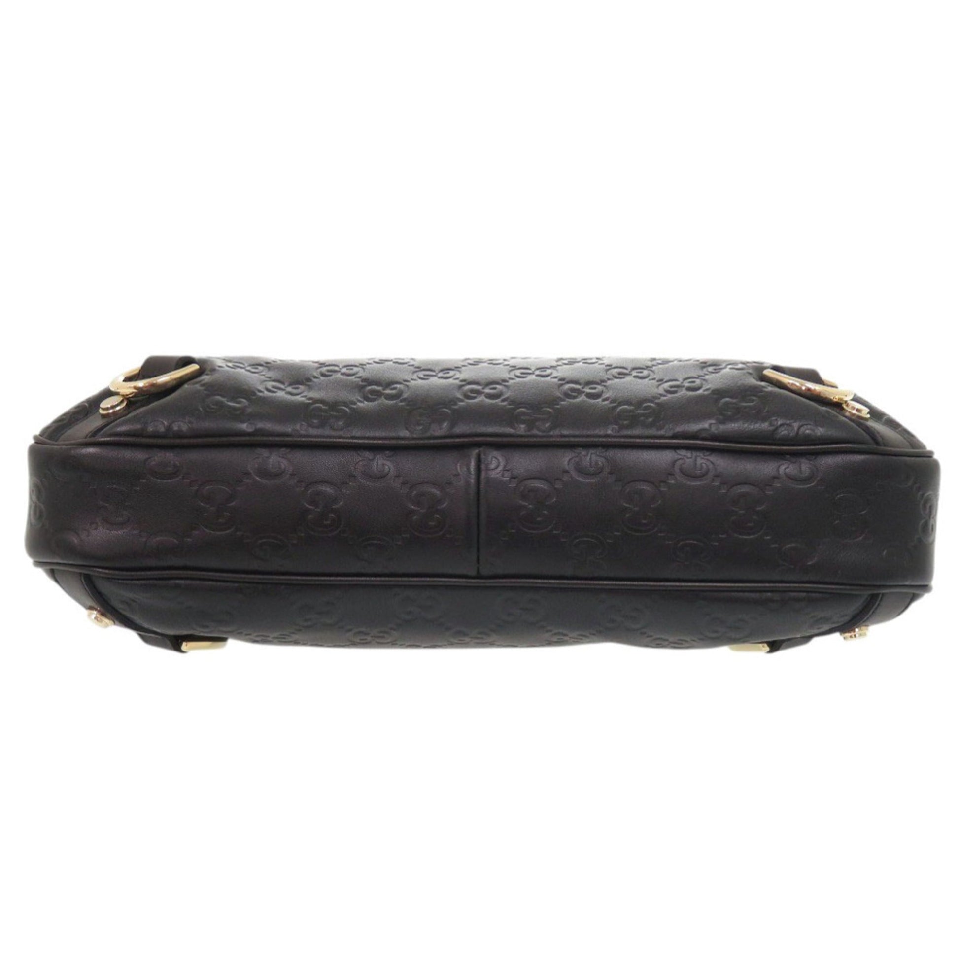 Gucci Black Leather Handbag Shoulder Bag