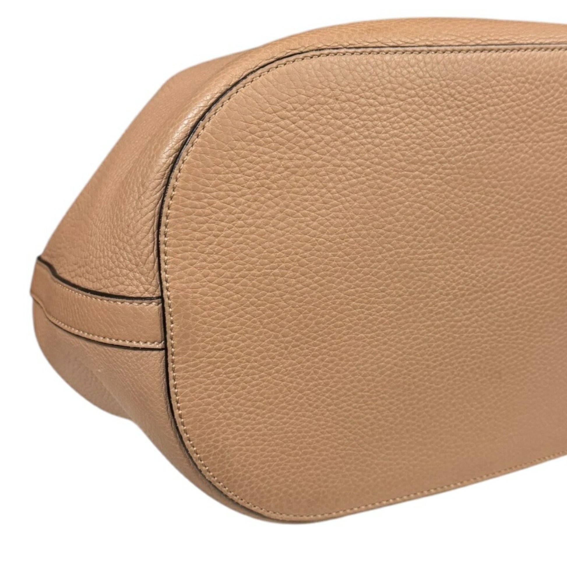 Gucci Beige Bamboo Leather Shoulder Bag