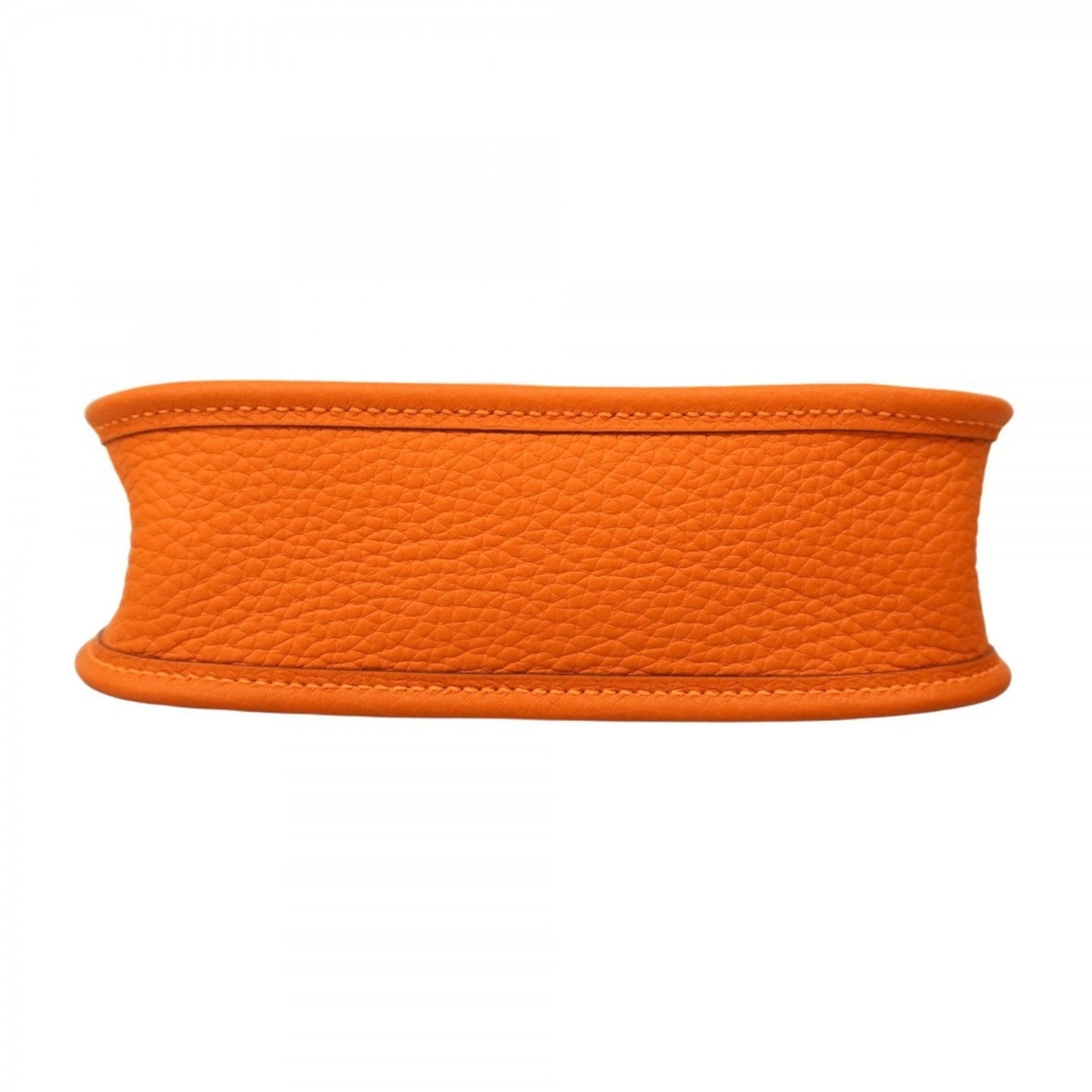 Hermes Taurillon Clemence Shoulder Bag Leather Orange