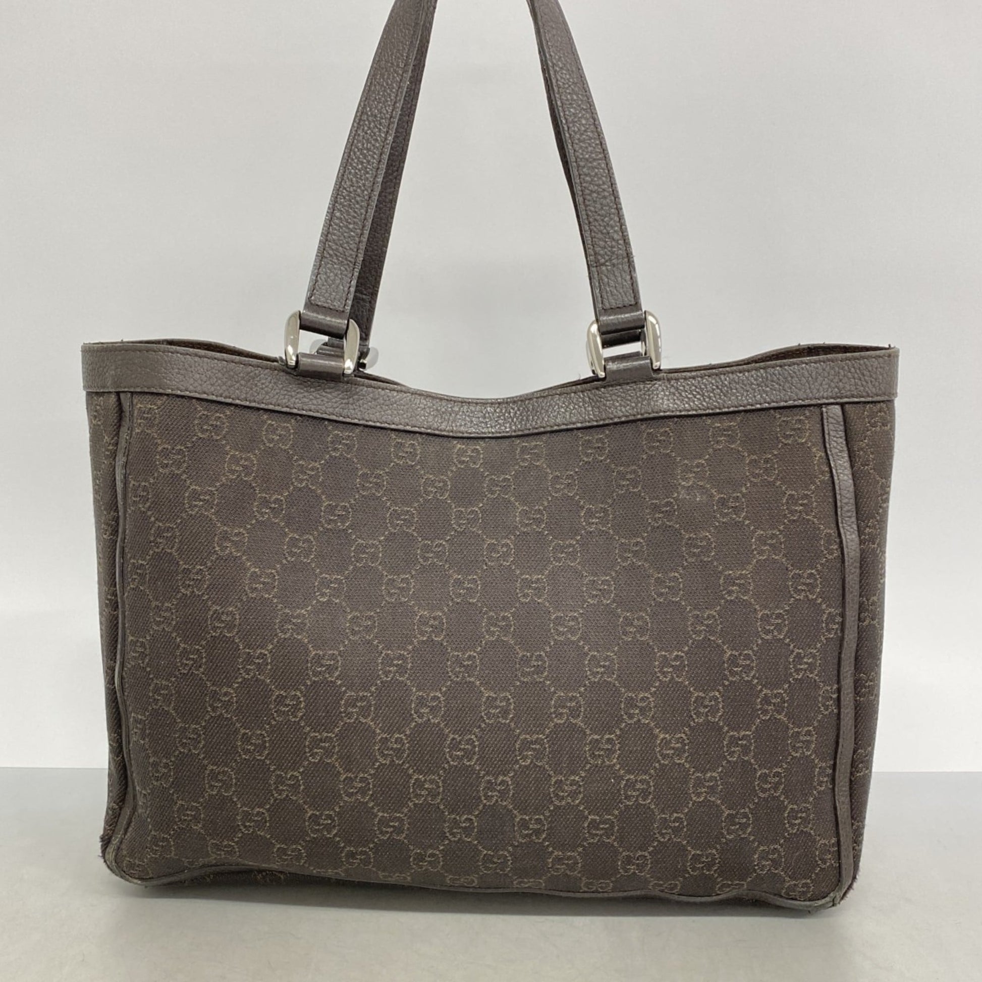 Gucci Brown Denim Tote Bag
