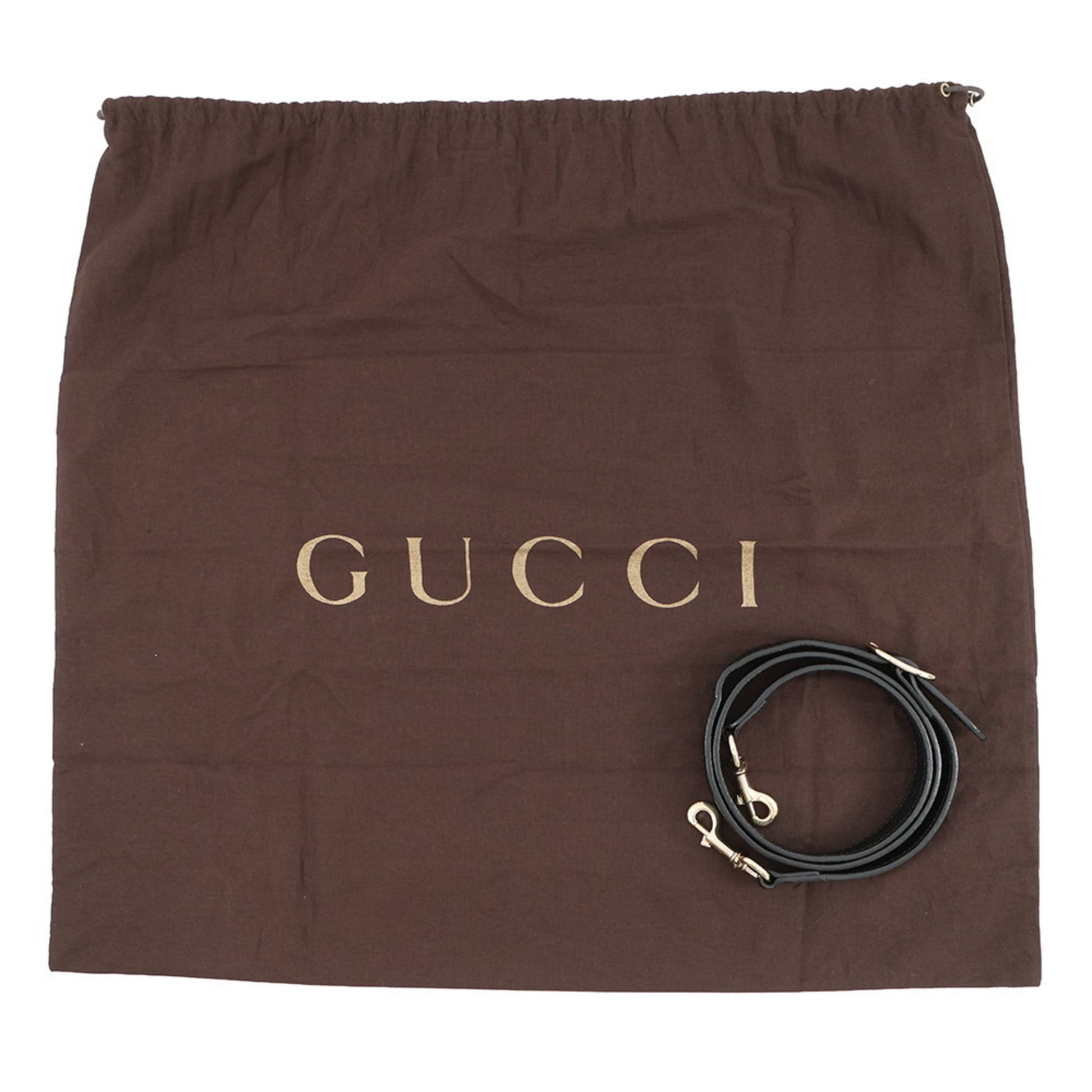 Gucci Black Leather Handbag Shoulder Bag