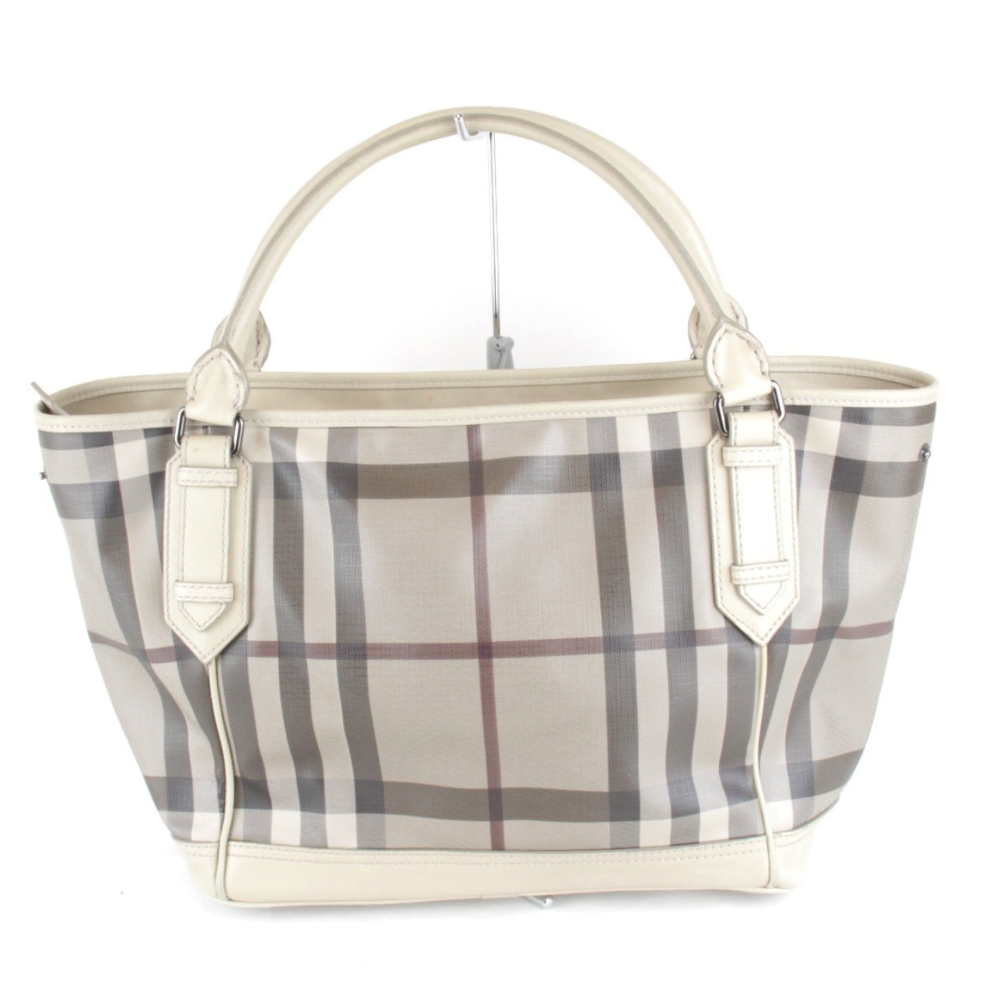 Burberry Pvc Handbag Tote Bag Beige