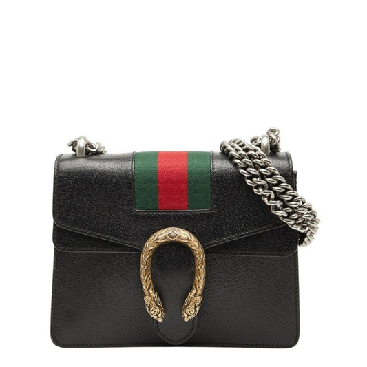 Gucci Black Leather Shoulder Bag
