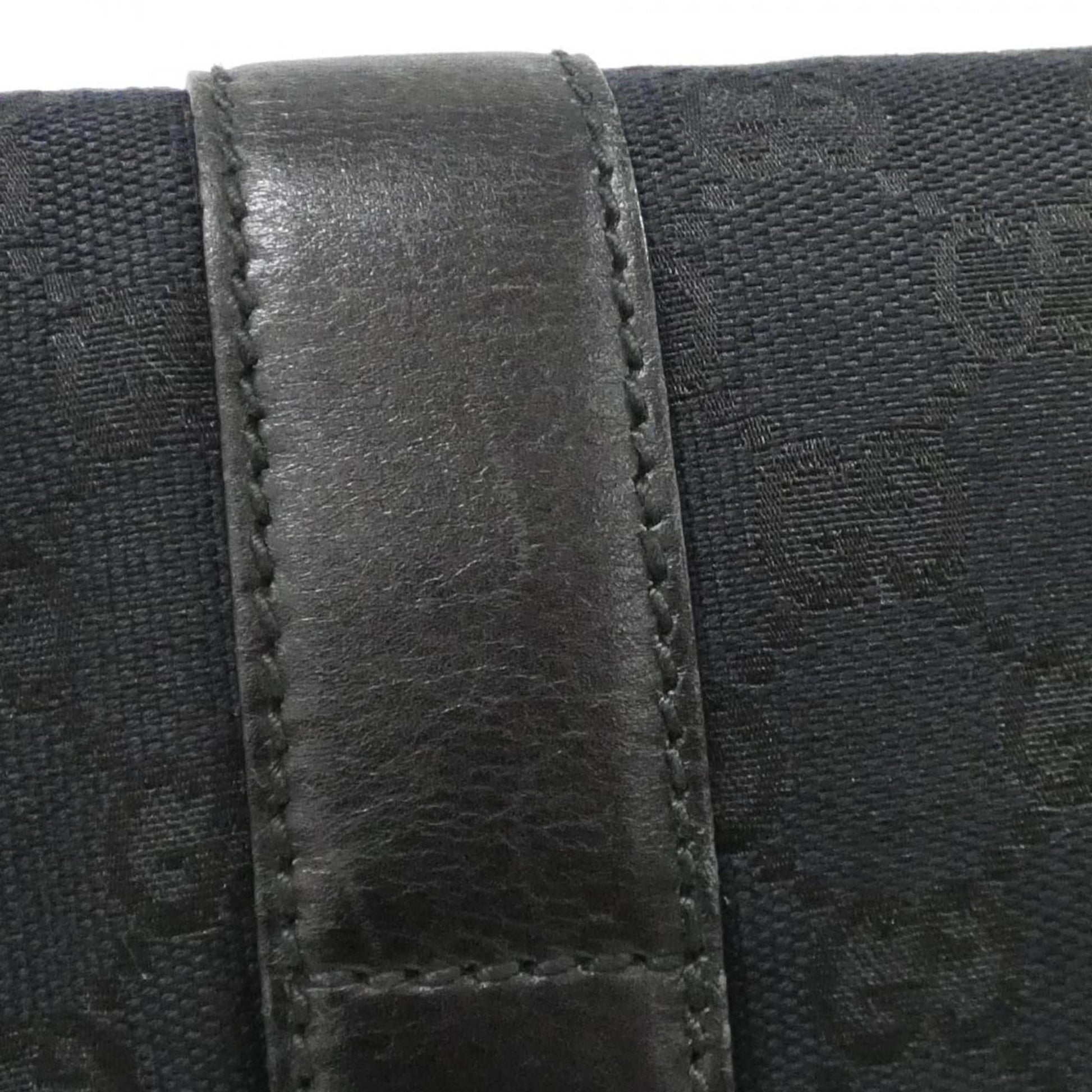 Gucci Black Gg Canvas Fanny Pack
