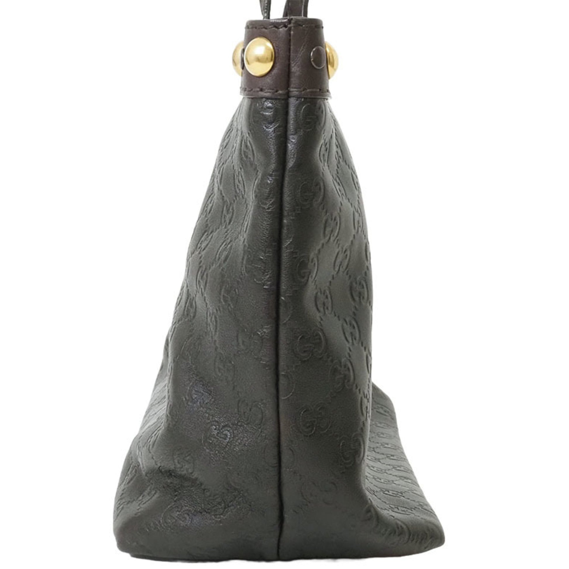 Gucci Guccissima Brown Leather Shoulder Bag Tote Bag