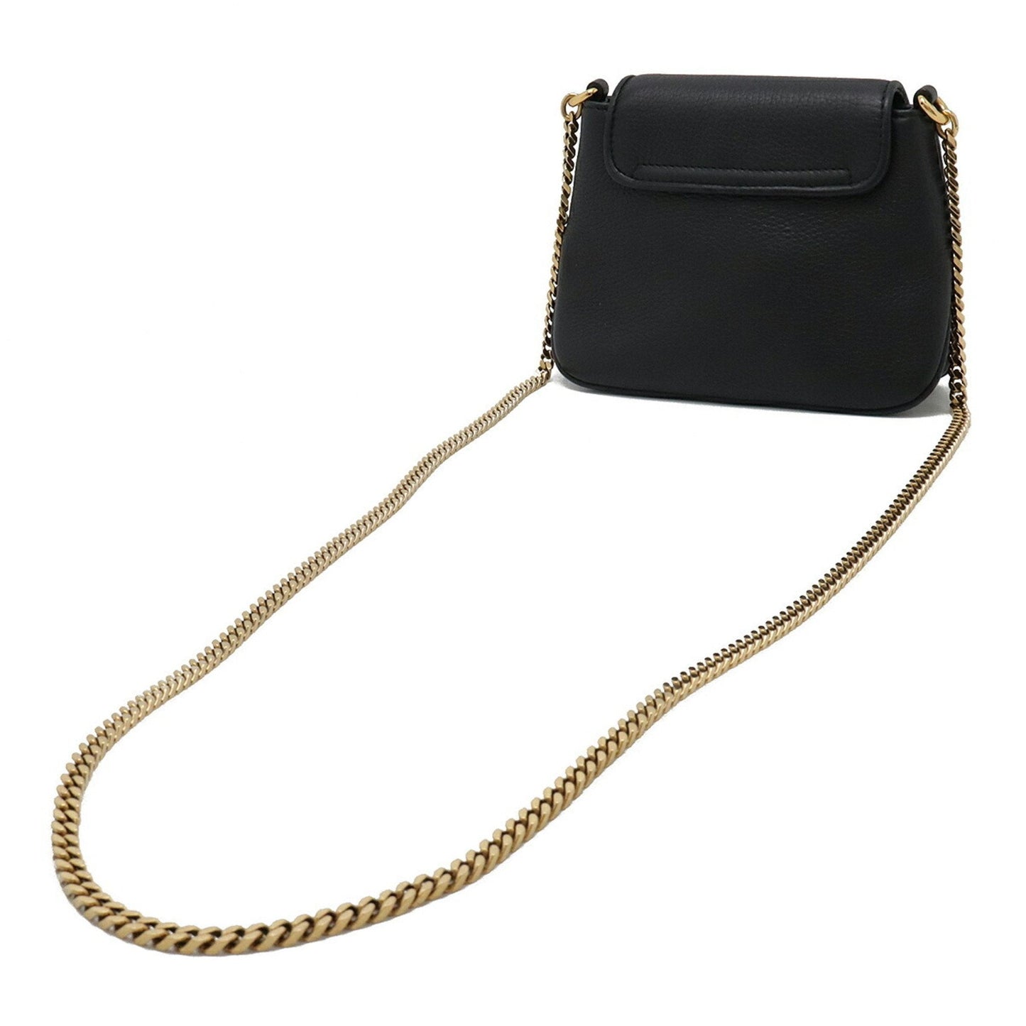 Gucci Black Leather Pochette Shoulder Bag
