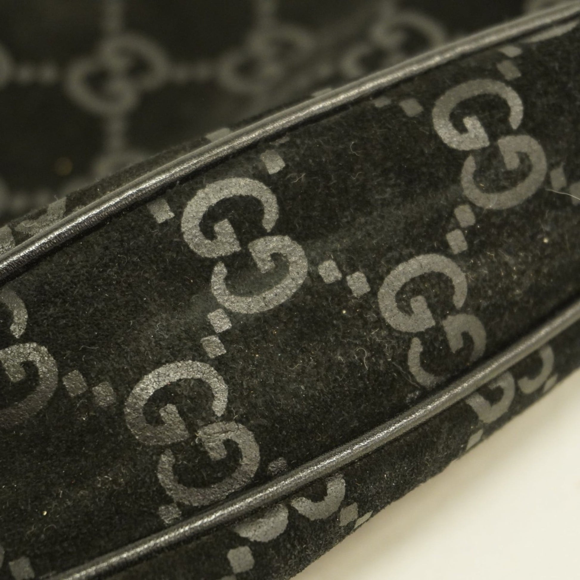 Gucci Black Suede Shoulder Bag