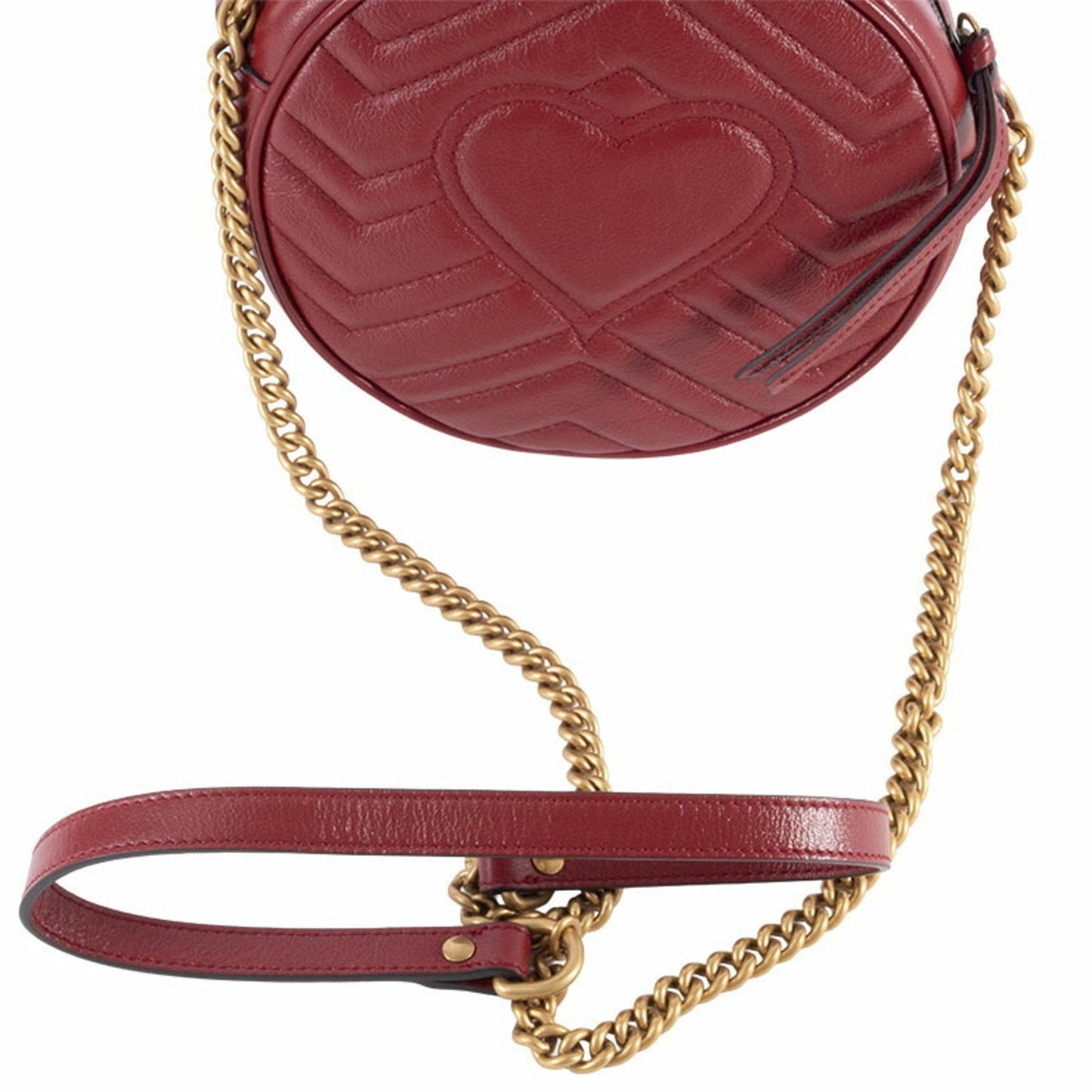 Gucci Red Color Leather Shoulder Bag