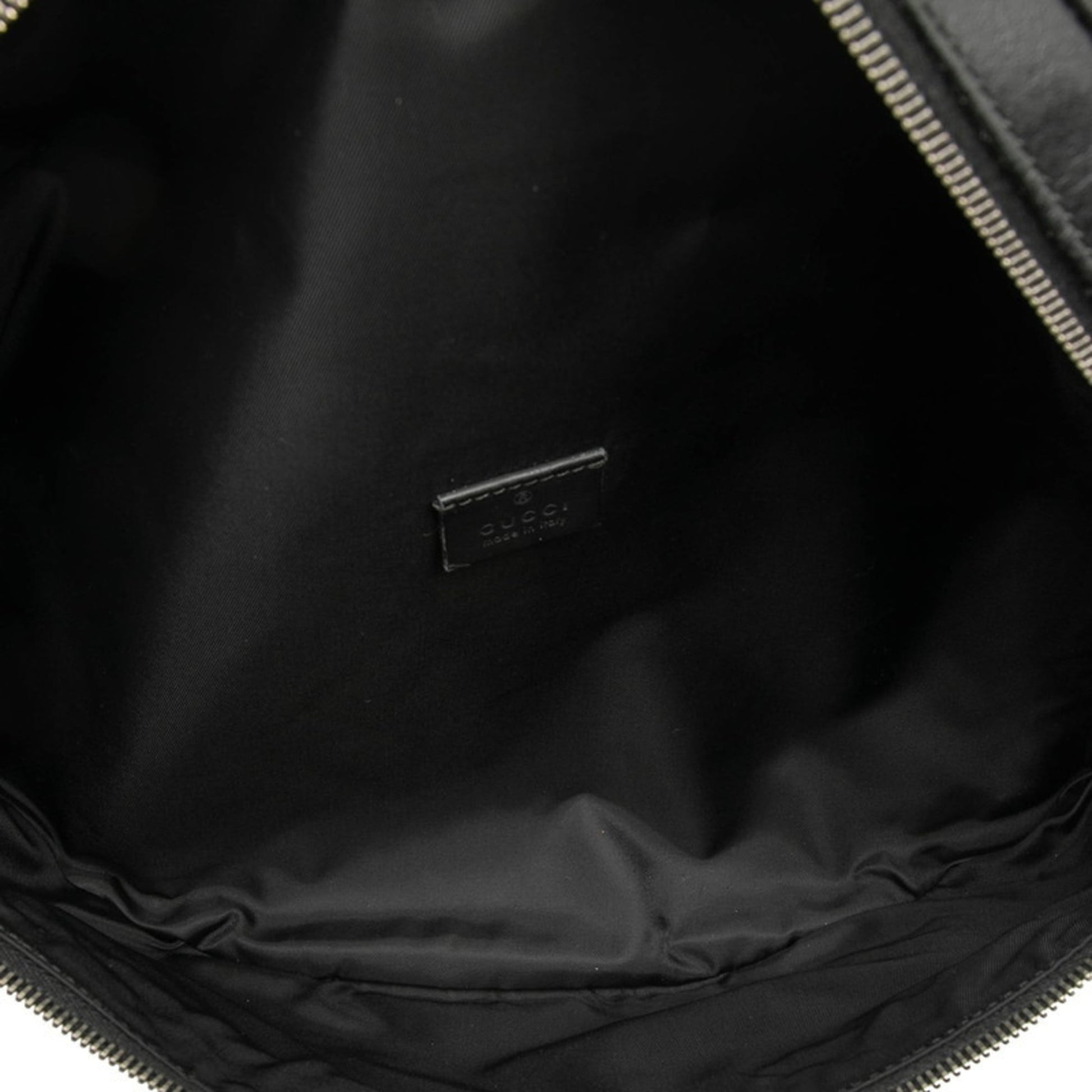 Gucci Guccissima Black Leather Sling Bag