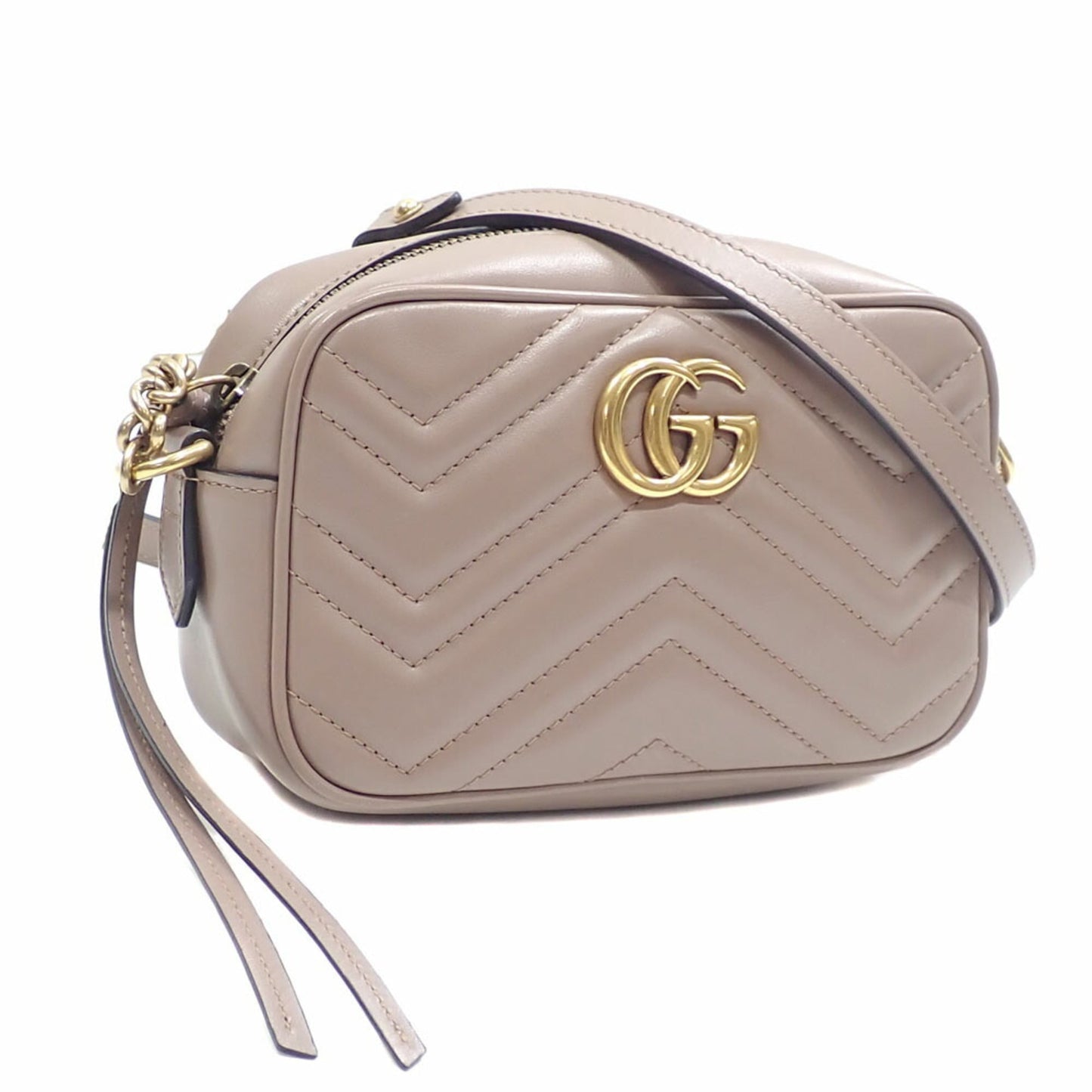 Gucci Beige Quilting Leather Shoulder Bag